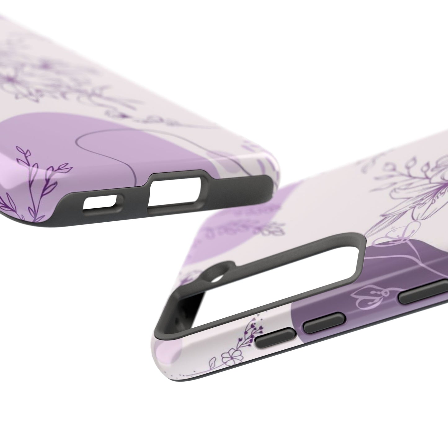Stylish Floral Tough Phone Cases - Durable Floral Design for Women, Gift for Her, Phone Protection, Nature-Inspired Tech Accessories