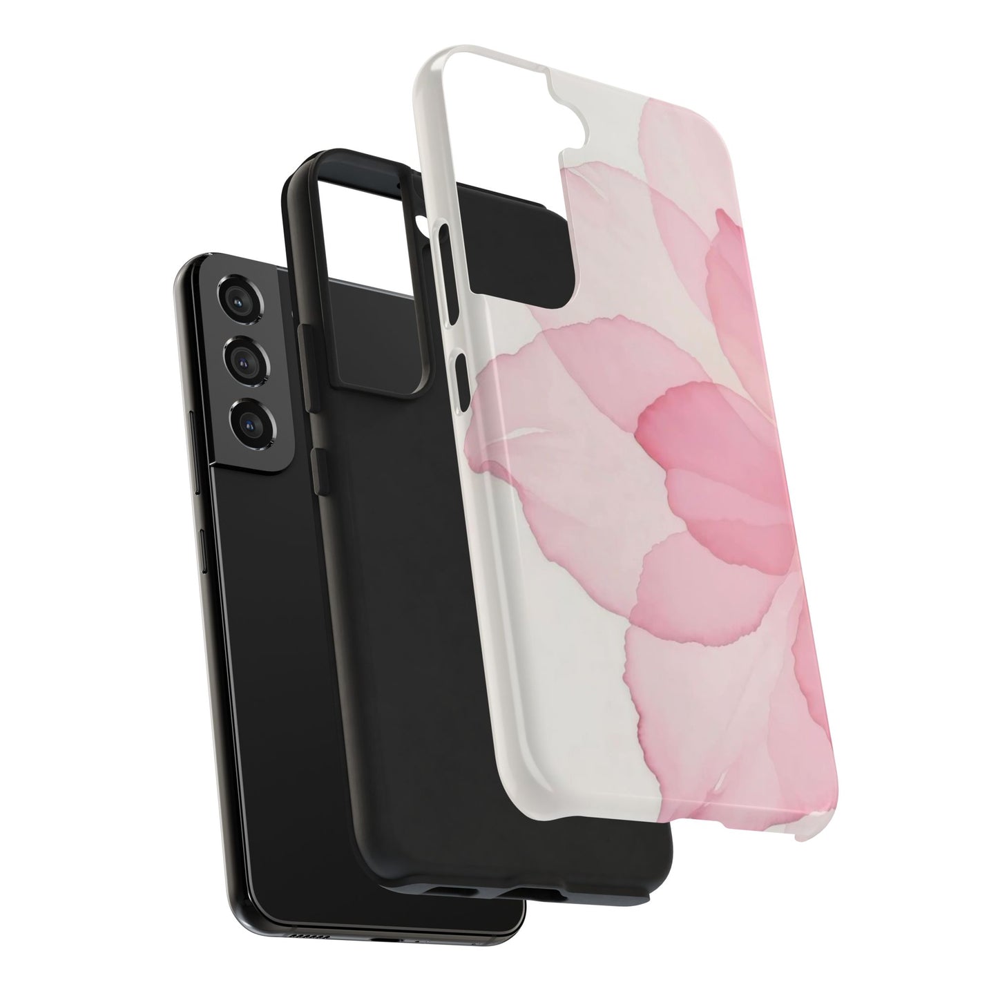 Floral Tough Phone Cases, Durable Phone Cover, Pink Flower Design, Gift for Her, Elegant Phone Accessory, Protect Your Phone
