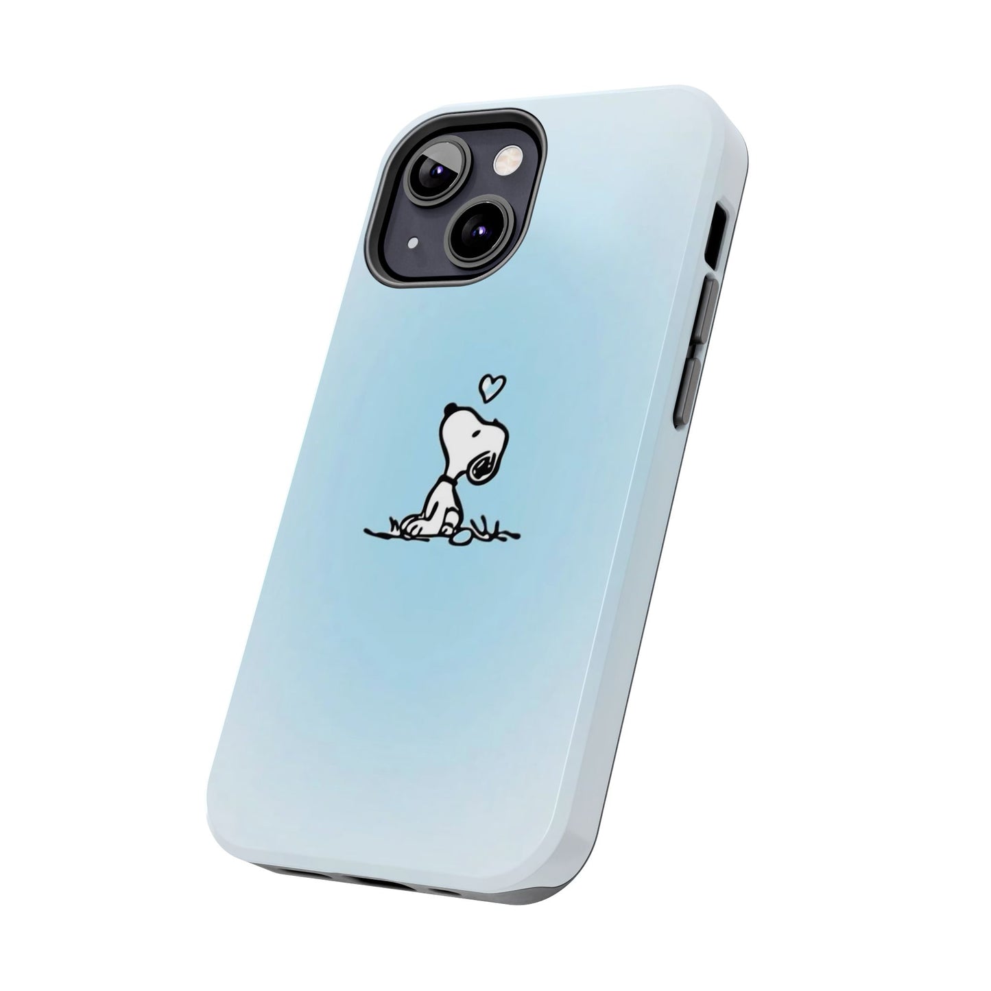 Snoopy Love Tough Phone Cases, Durable Phone Covers for Dog Lovers, Cute Gift for Birthdays, Valentine's Day, Pet Enthusiasts