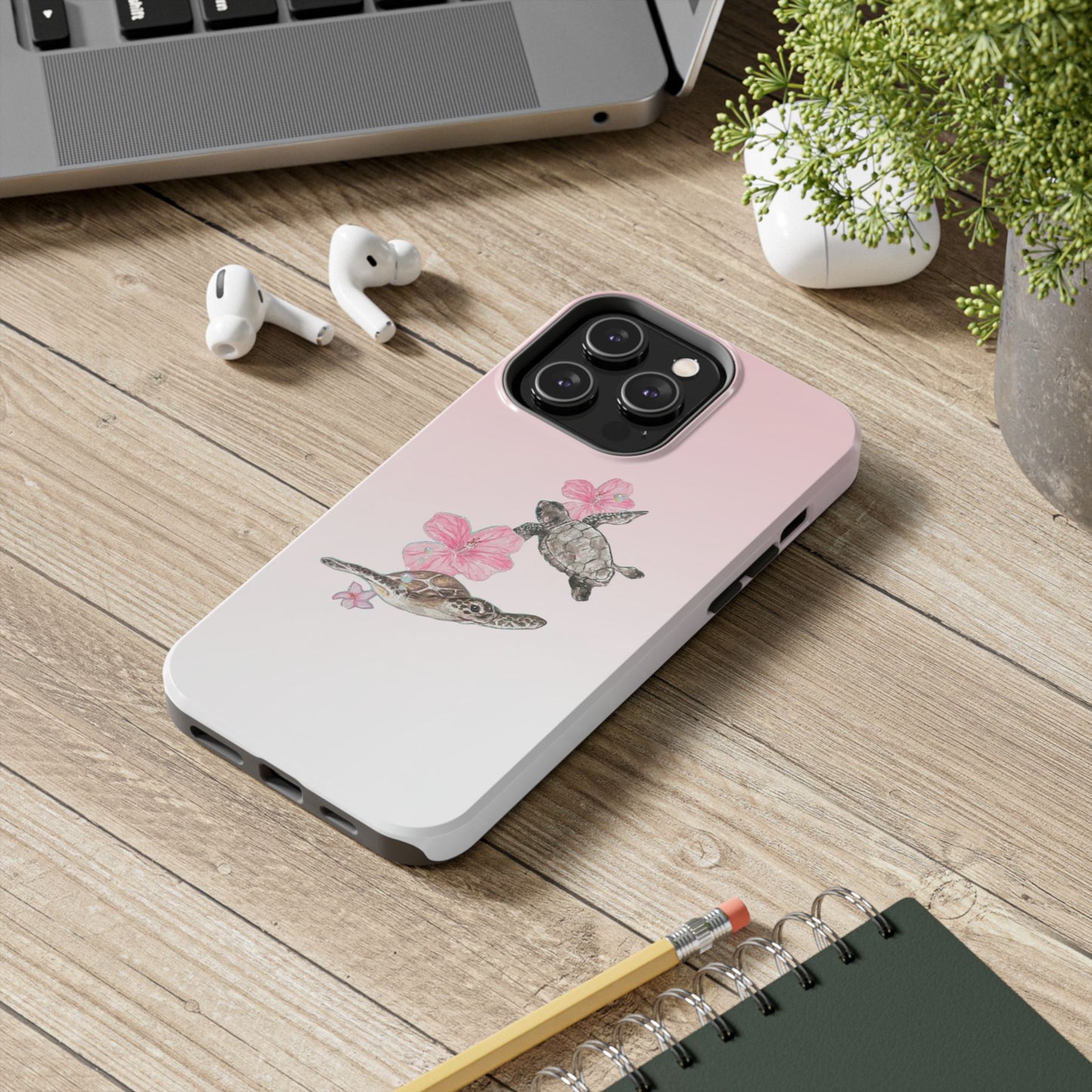 Turtle Phone Case – Tropical Tough Cover, Beach Lover Gift, Ocean Aesthetic, Durable Accessory for Summer, Fun & Functional Case