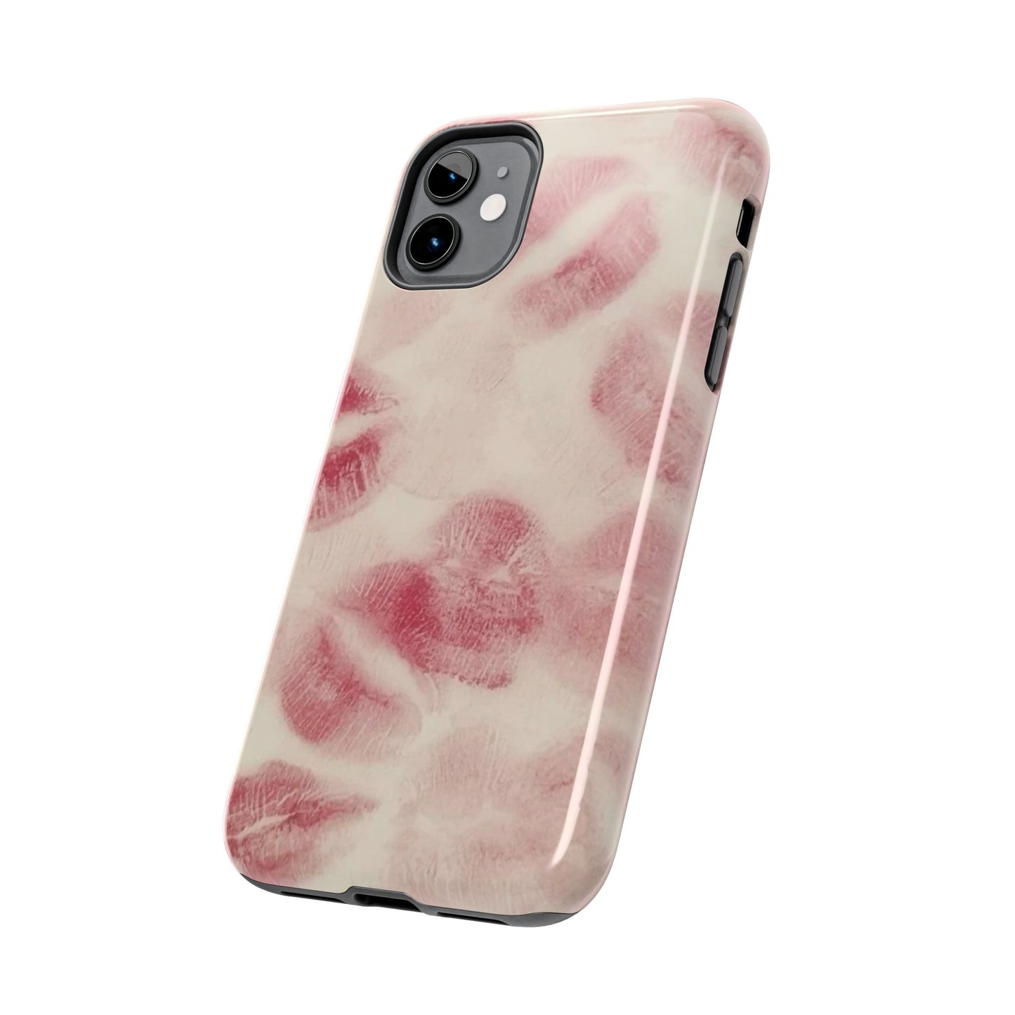 Stylish Kiss Print Phone Cases | Chic Mobile Covers for Trendy Users, Gift for Her, Protective Case, Birthday Present, Valentine's Day