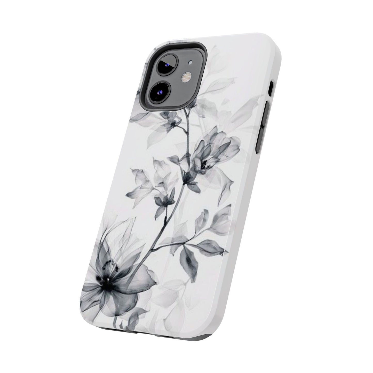 Elegant Floral Tough Phone Cases, Durable Phone Cover, Gift for Her, Protective Case, Floral Design, Stylish Accessory