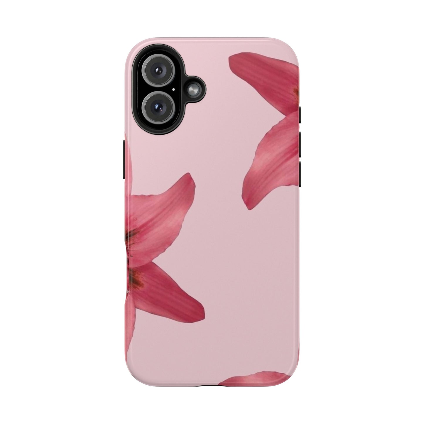 Stylish Floral Phone Case - Tough & Durable, Pink Lily Design, Perfect for Flower Lovers, Gift for Her, Seasonal Accessory, Phone Protection
