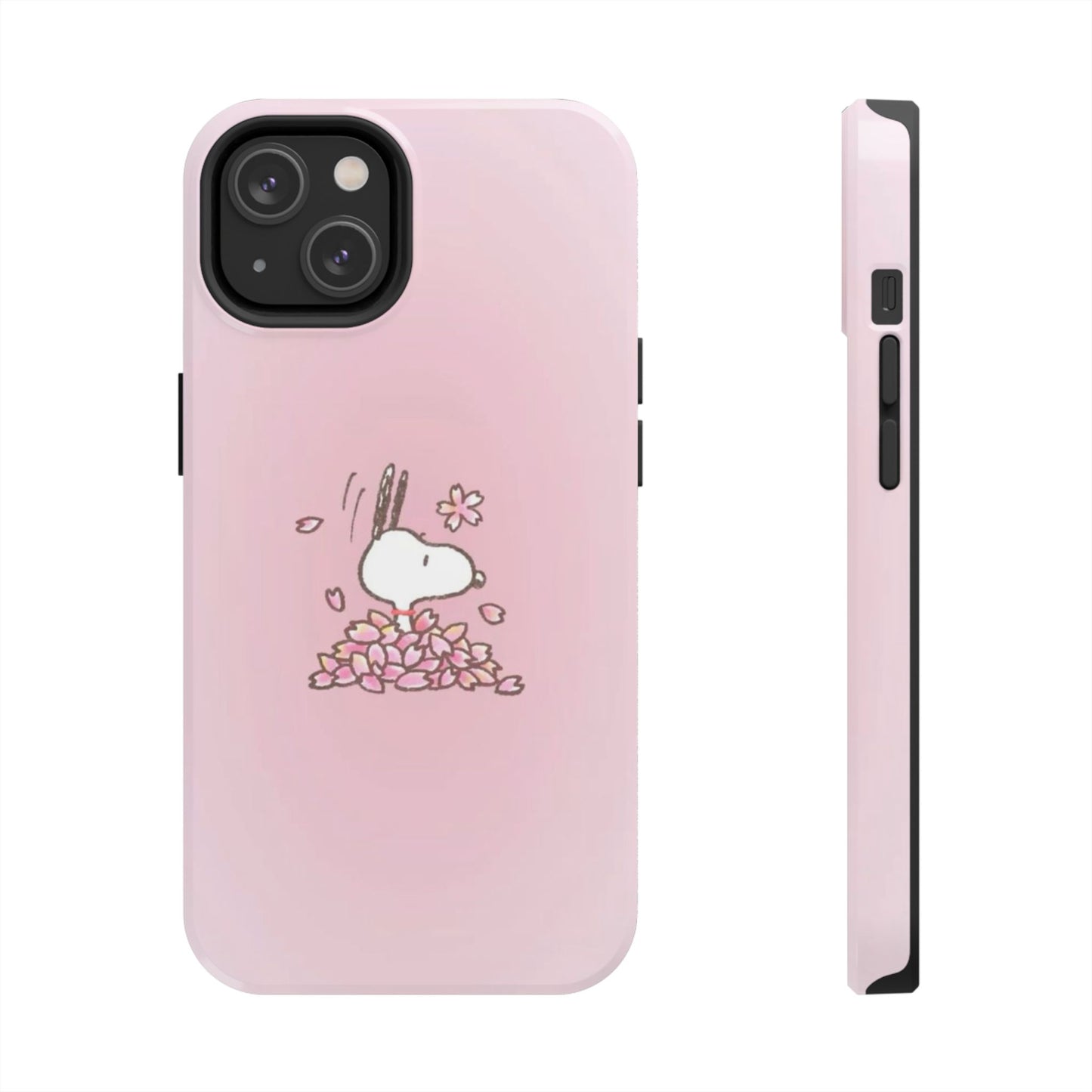 Cute Bunny Floral Tough Phone Cases, Spring Accessories, Gift for Her, Durable Cell Case, Pet Lovers, Unique Spring Decor