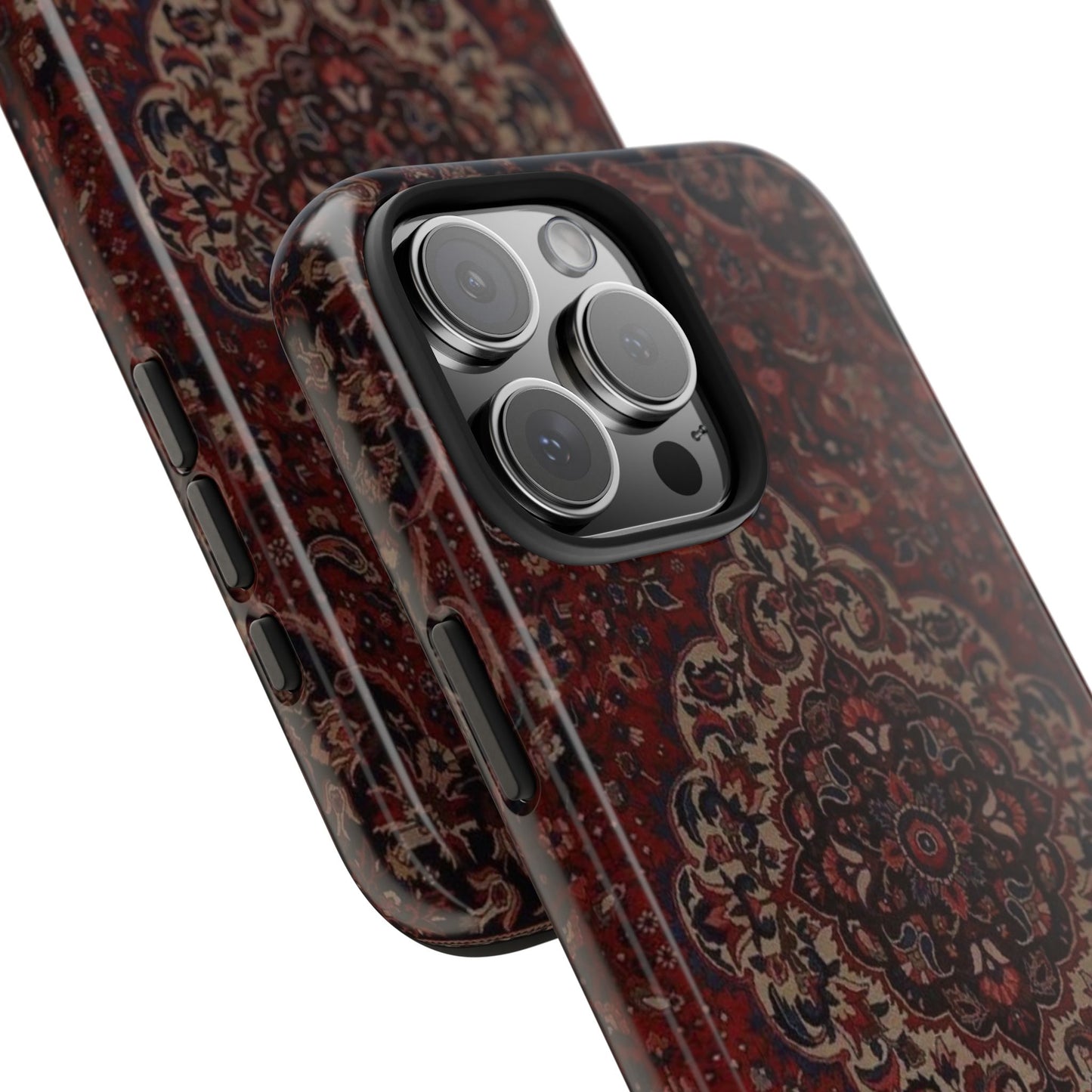 Bohemian Rug Pattern Tough Phone Case, Boho Chic Accessory, Stylish Phone Protection, Unique Gift Idea, Trendy Tech Gear