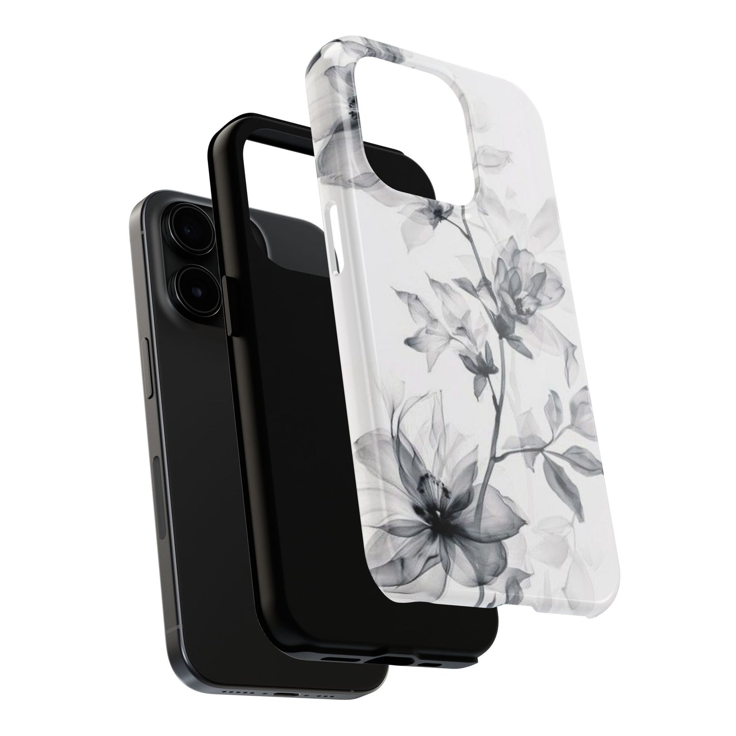 Elegant Floral Tough Phone Cases, Durable Phone Cover, Gift for Her, Protective Case, Floral Design, Stylish Accessory