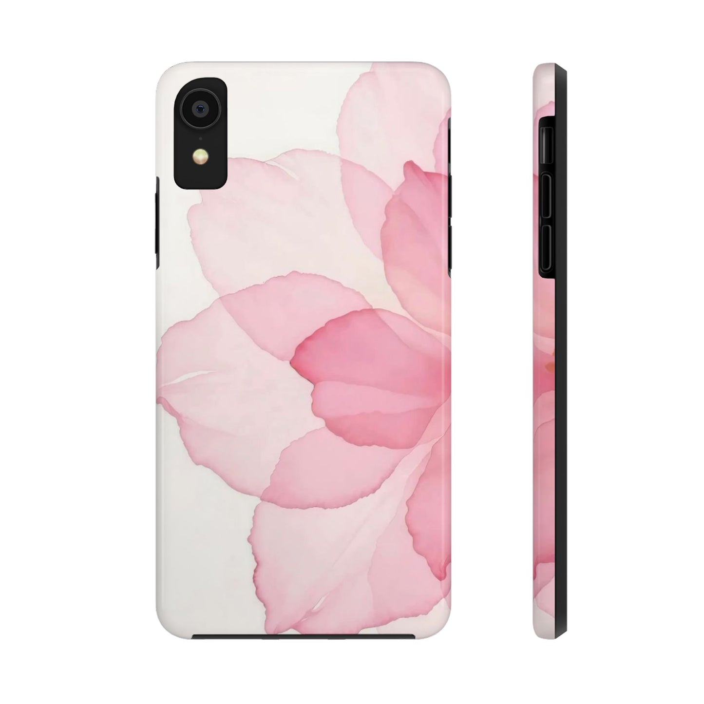 Floral Tough Phone Cases, Durable Phone Cover, Pink Flower Design, Gift for Her, Elegant Phone Accessory, Protect Your Phone