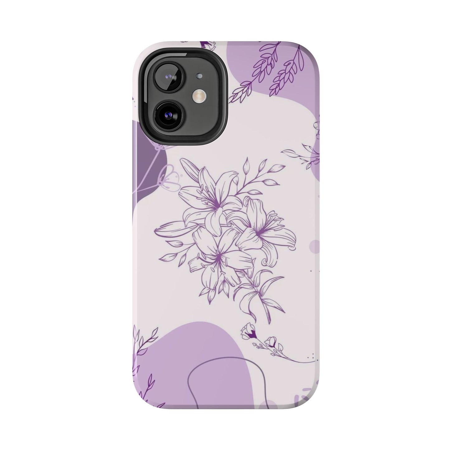 Stylish Floral Tough Phone Cases - Durable Floral Design for Women, Gift for Her, Phone Protection, Nature-Inspired Tech Accessories
