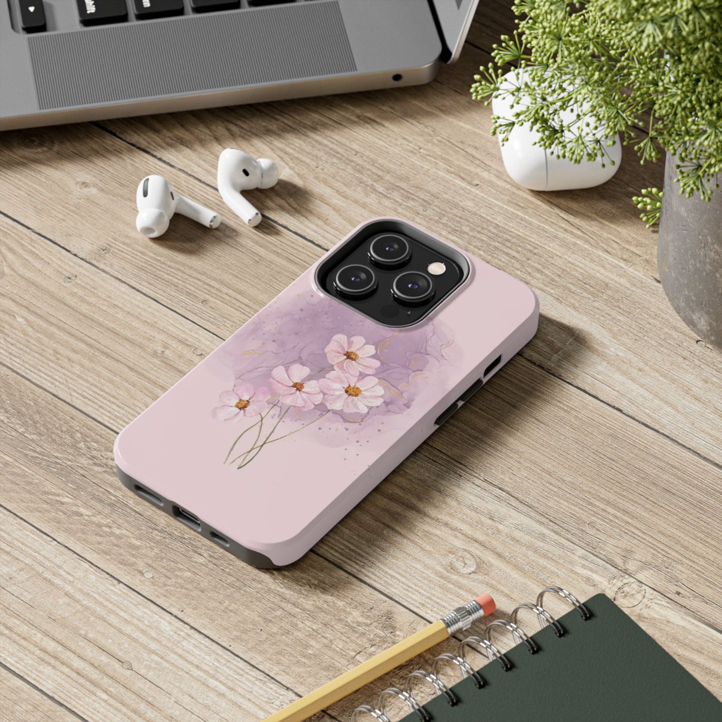 Floral Tough Phone Cases, Protective Phone Cover, Flower Design Case, Stylish Gift for Her, Mother’s Day, Birthday Present