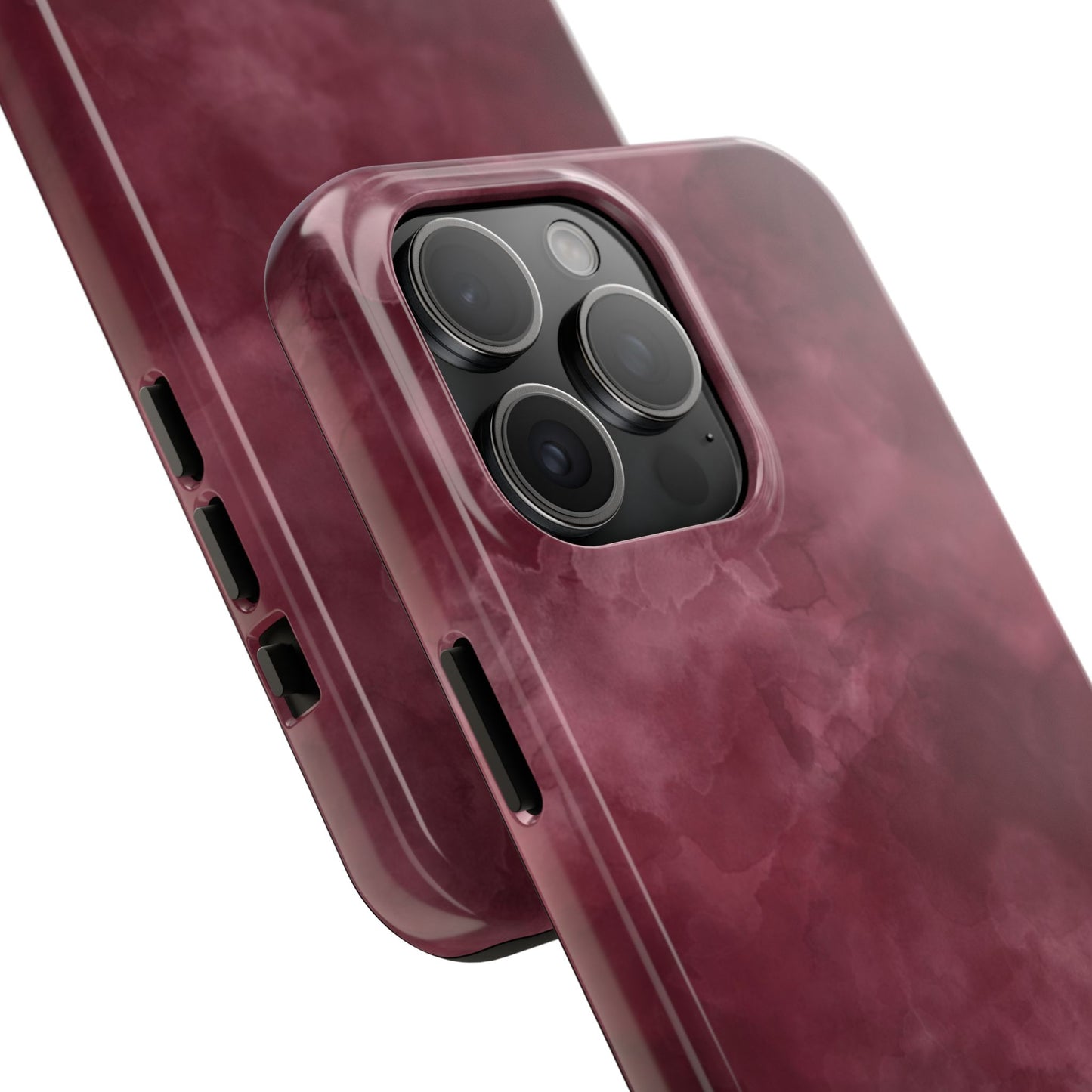 Elegant Burgundy Tough Phone Cases, Stylish Phone Cover, Durable Phone Protector, Unique Gift, Trendy Tech Accessories