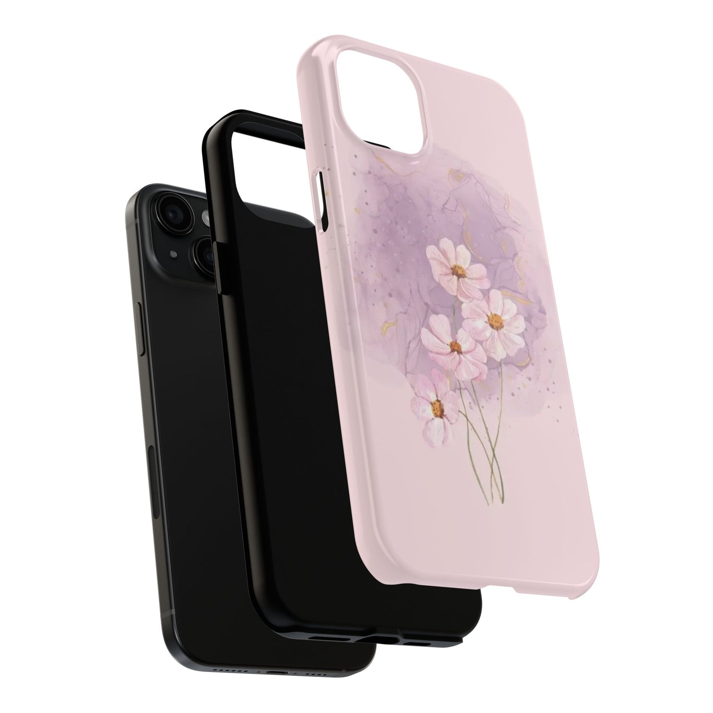 Floral Tough Phone Cases, Protective Phone Cover, Flower Design Case, Stylish Gift for Her, Mother’s Day, Birthday Present