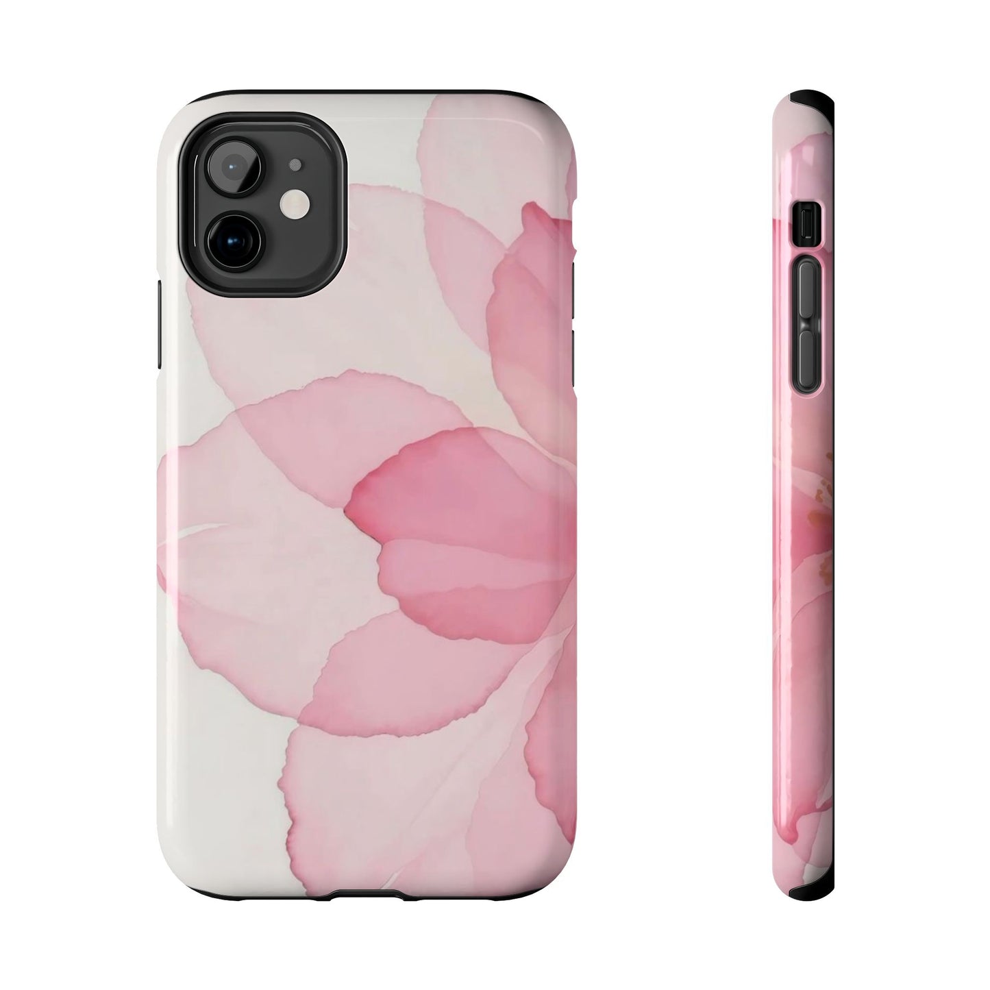 Floral Tough Phone Cases, Durable Phone Cover, Pink Flower Design, Gift for Her, Elegant Phone Accessory, Protect Your Phone