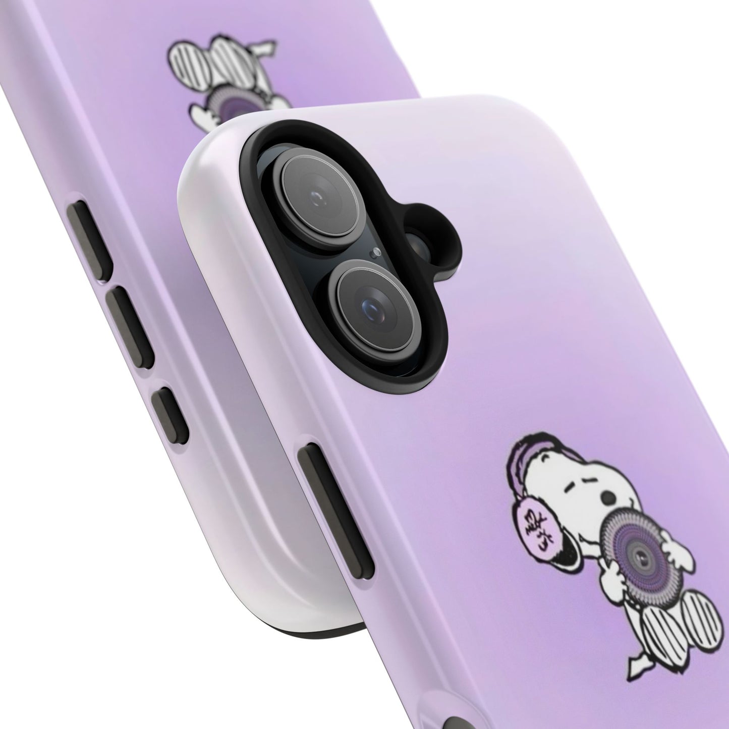Snoopy Music Lover Phone Case, Cute Tough Phone Case, Gifts for Music Lovers, Cartoon Phone Covers, Vibrant Phone Accessories