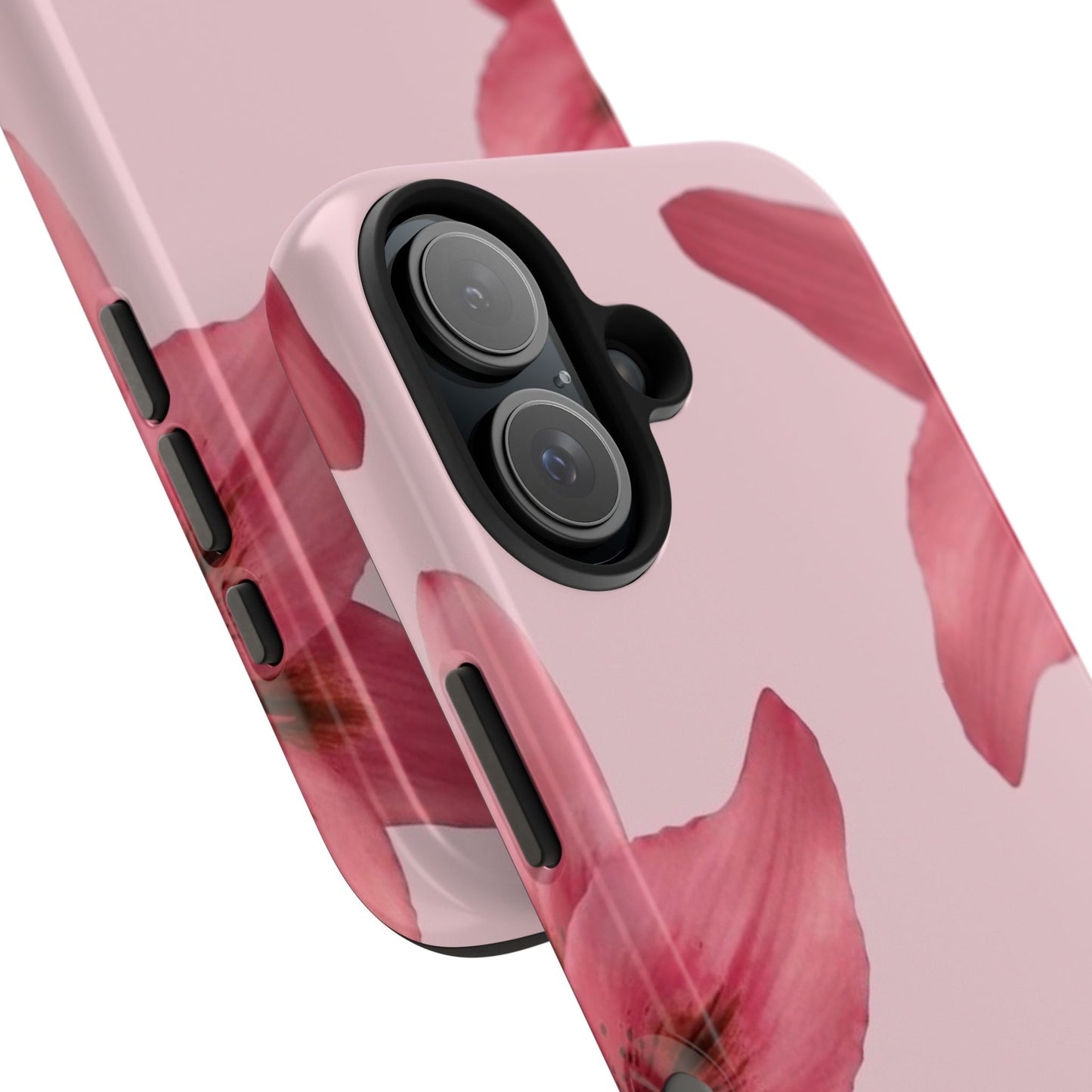 Stylish Floral Phone Case - Tough & Durable, Pink Lily Design, Perfect for Flower Lovers, Gift for Her, Seasonal Accessory, Phone Protection
