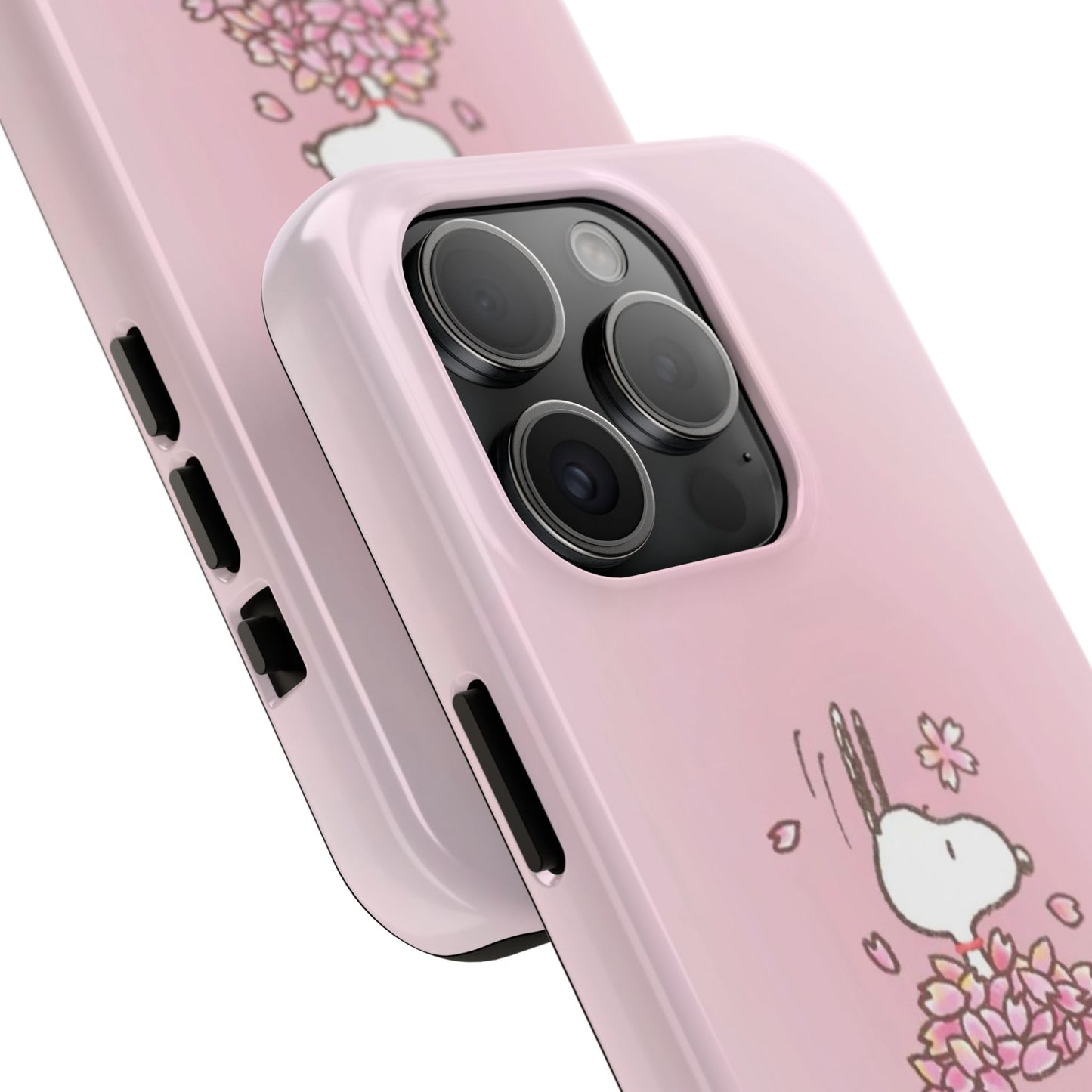 Cute Bunny Floral Tough Phone Cases, Spring Accessories, Gift for Her, Durable Cell Case, Pet Lovers, Unique Spring Decor