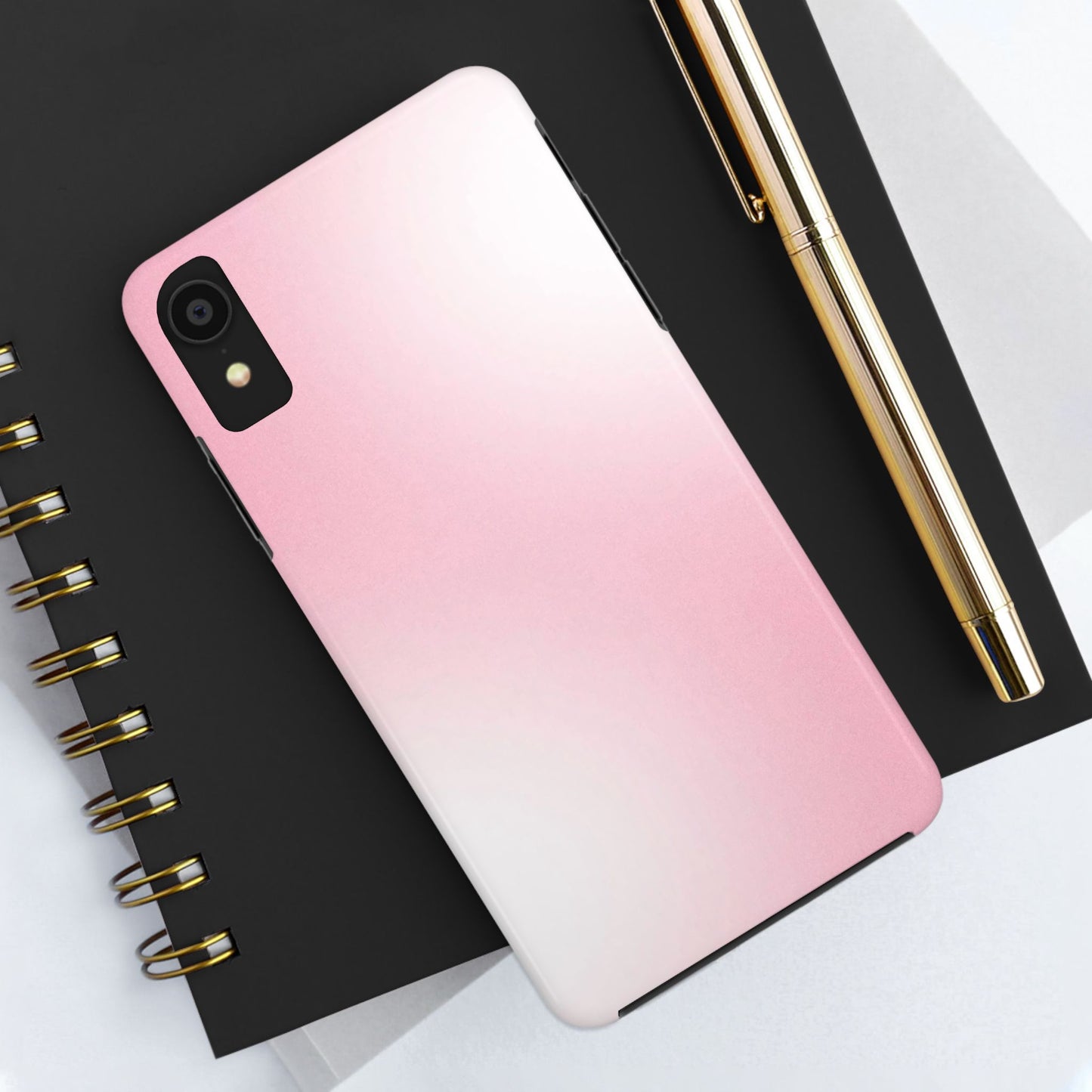 Stylish Tough Phone Cases, Durable Phone Covers, Pink Gradient Phone Case, Gift for Her, Trendy Phone Accessories