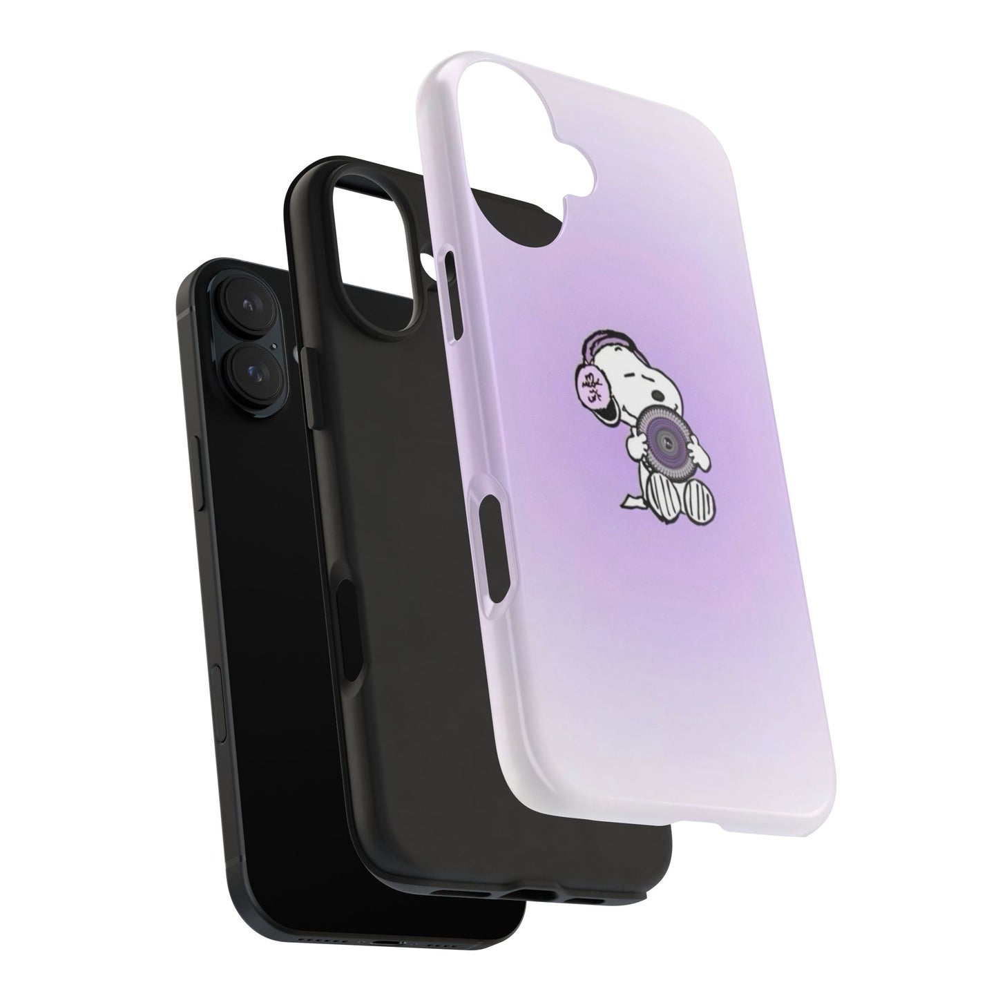 Snoopy Music Lover Phone Case, Cute Tough Phone Case, Gifts for Music Lovers, Cartoon Phone Covers, Vibrant Phone Accessories