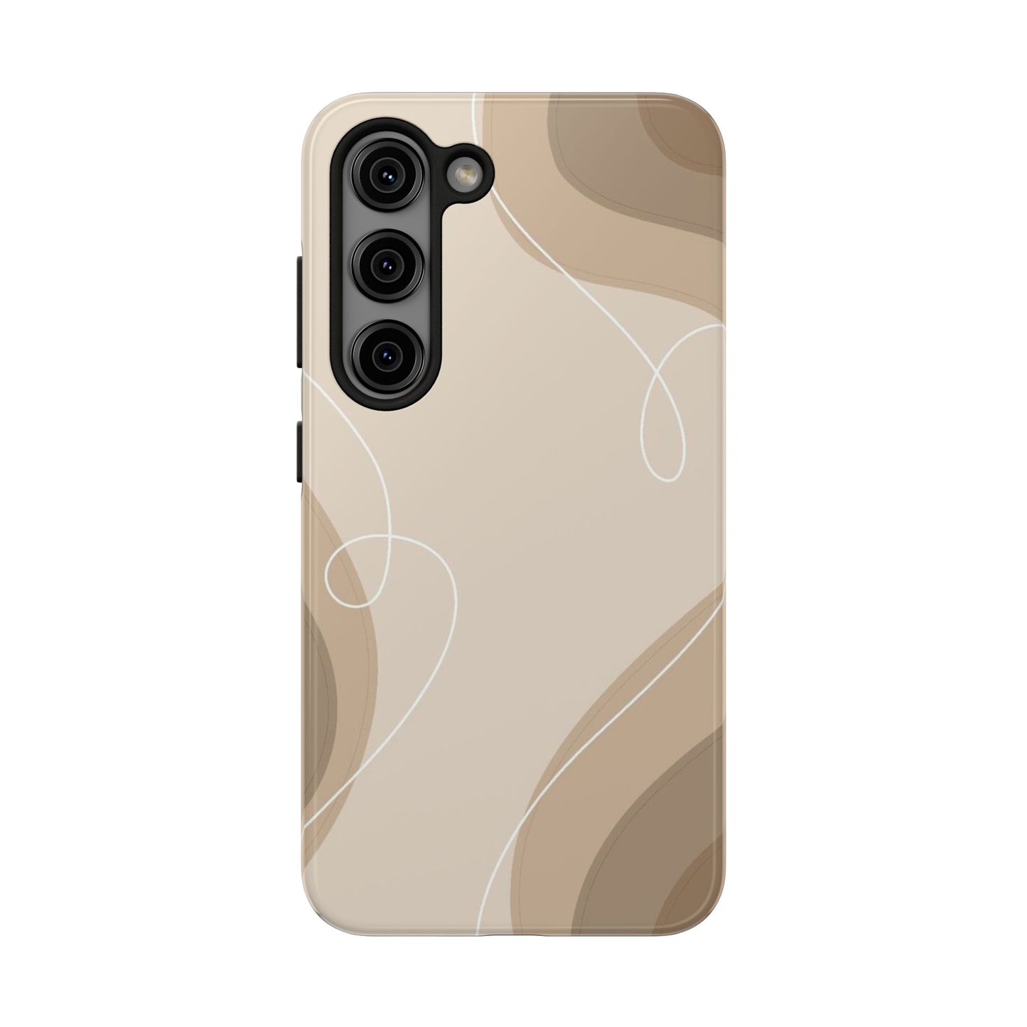 Abstract Wave Tough Phone Cases, Modern Phone Covers, Stylish Protective Cases, Gift for Her, Minimalist Design