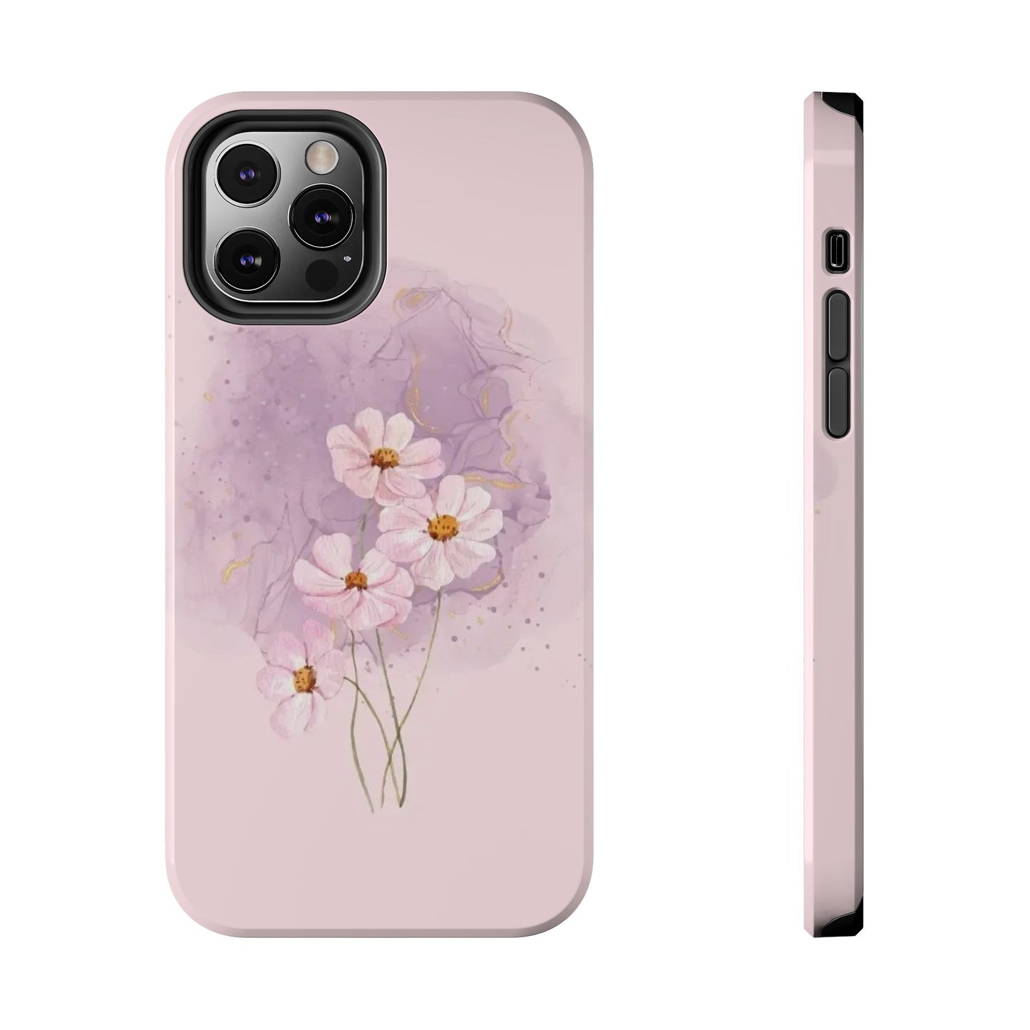 Floral Tough Phone Cases, Protective Phone Cover, Flower Design Case, Stylish Gift for Her, Mother’s Day, Birthday Present