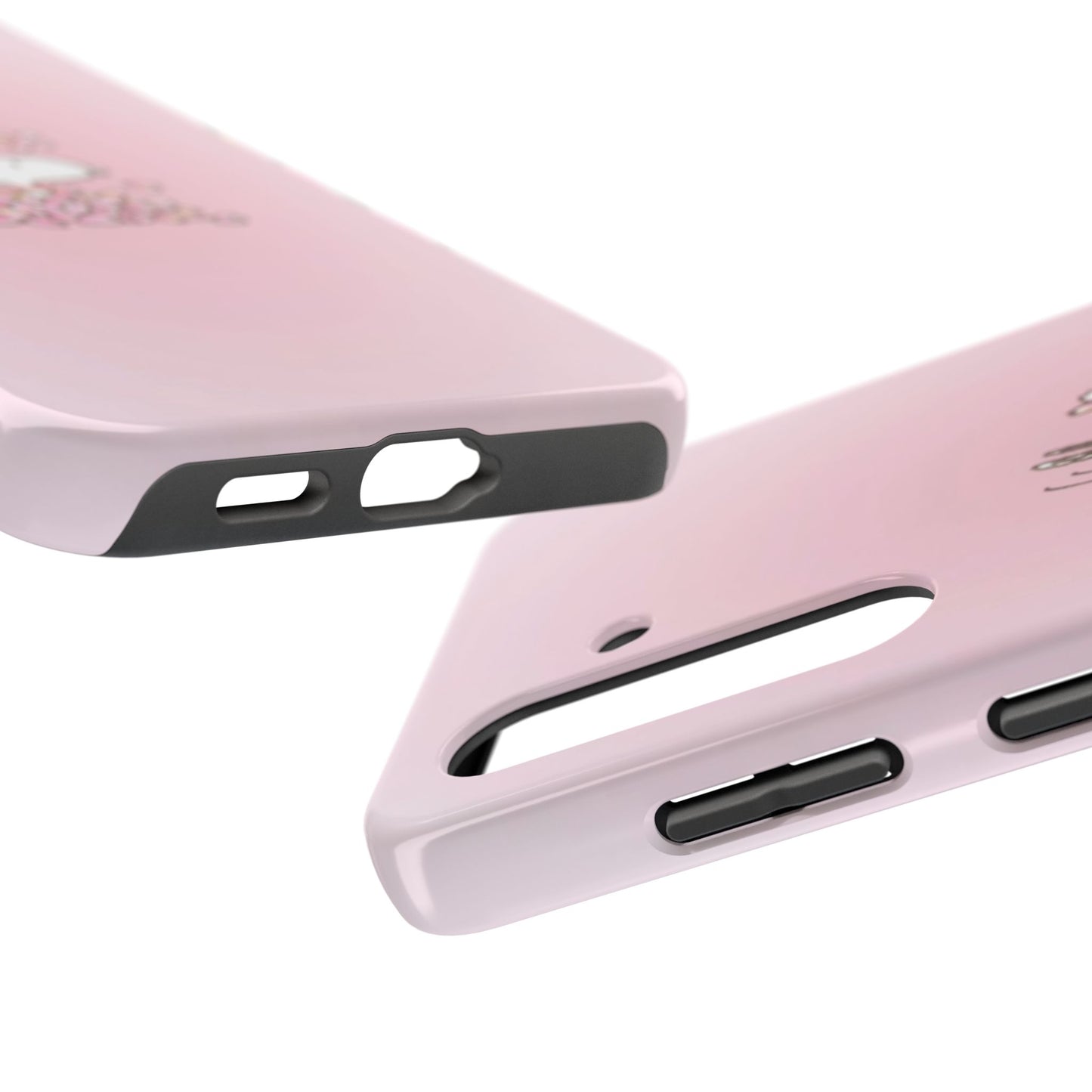 Cute Bunny Floral Tough Phone Cases, Spring Accessories, Gift for Her, Durable Cell Case, Pet Lovers, Unique Spring Decor