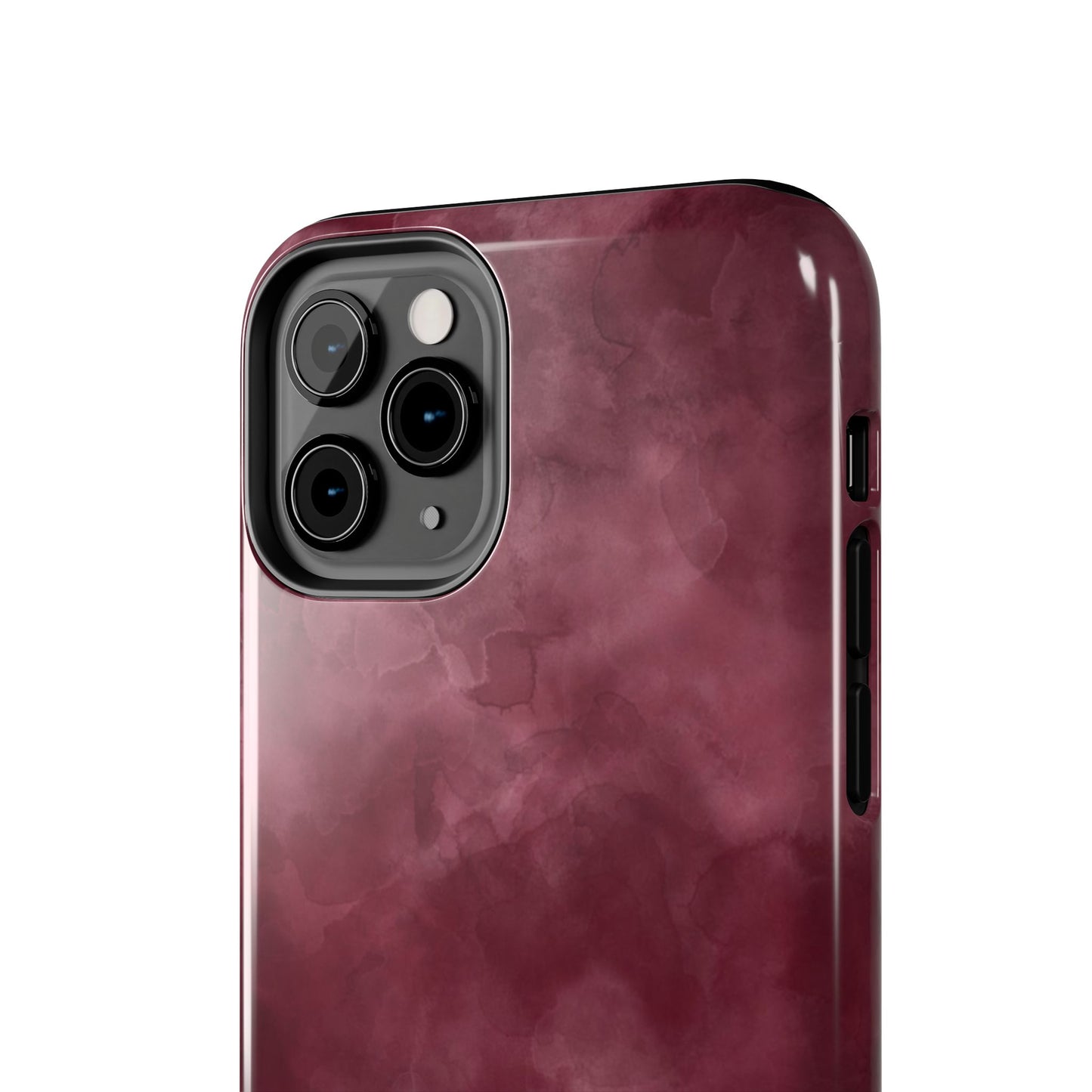 Elegant Burgundy Tough Phone Cases, Stylish Phone Cover, Durable Phone Protector, Unique Gift, Trendy Tech Accessories