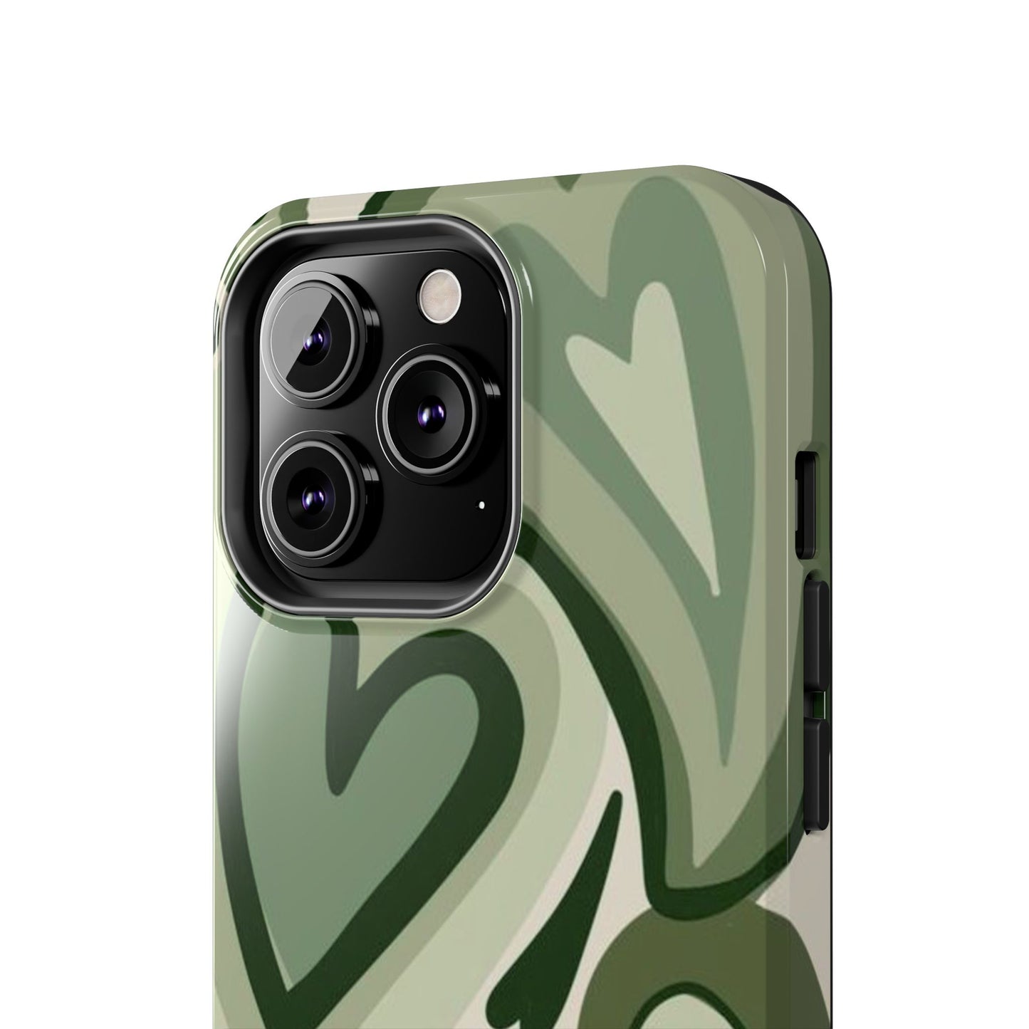 Heartfelt Patterned Tough Phone Cases, Cute Phone Cases, Gift for Her, Valentine's Day, Trendy Accessories, Nature-Inspired Design