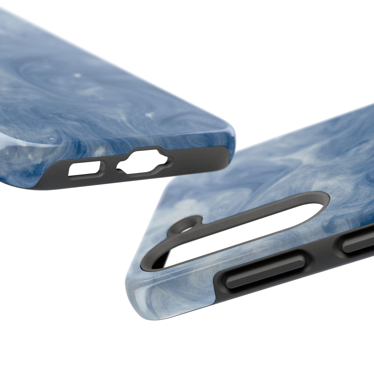 Marble Blue Tough Phone Cases, Phone Protection, Unique Design, Fashion Accessory, Gift for Her, Trendy Smartphone Cover
