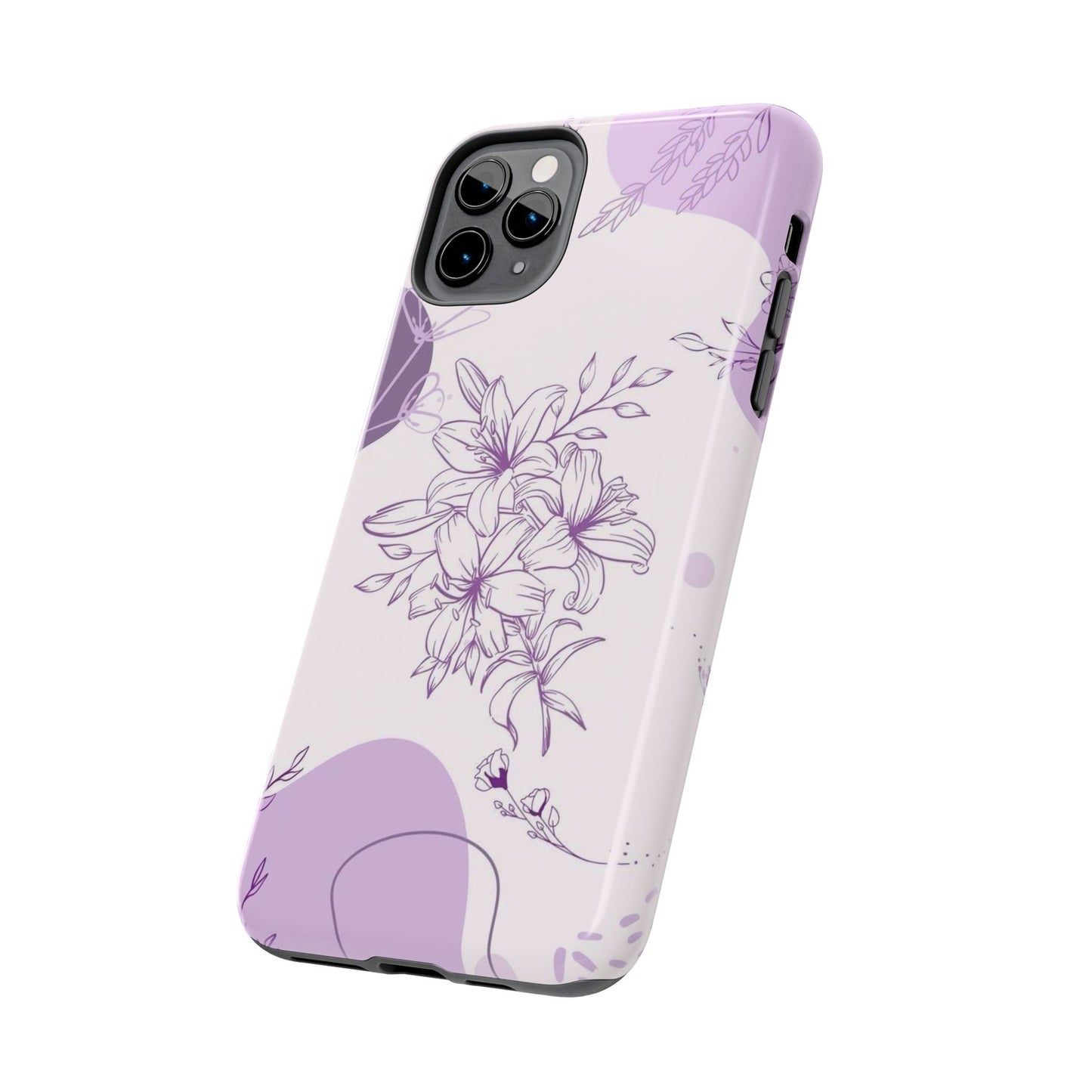 Stylish Floral Tough Phone Cases - Durable Floral Design for Women, Gift for Her, Phone Protection, Nature-Inspired Tech Accessories
