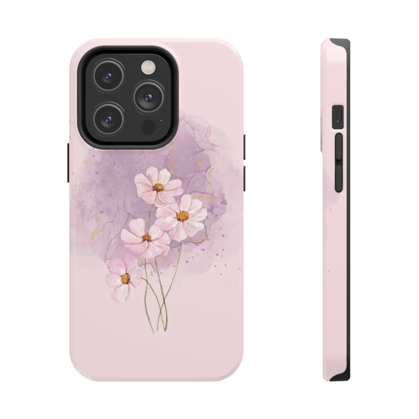 Floral Tough Phone Cases, Protective Phone Cover, Flower Design Case, Stylish Gift for Her, Mother’s Day, Birthday Present