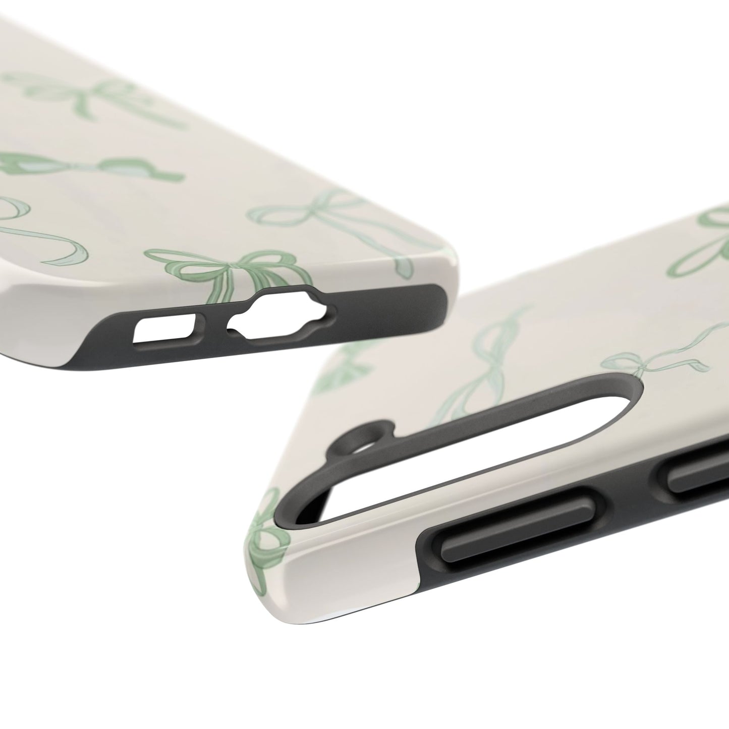 Delicate Bow Phone Cases, Floral Phone Covers, Cute Tech Accessories, Gift for Her, Pastel Aesthetic, Birthday Gifts