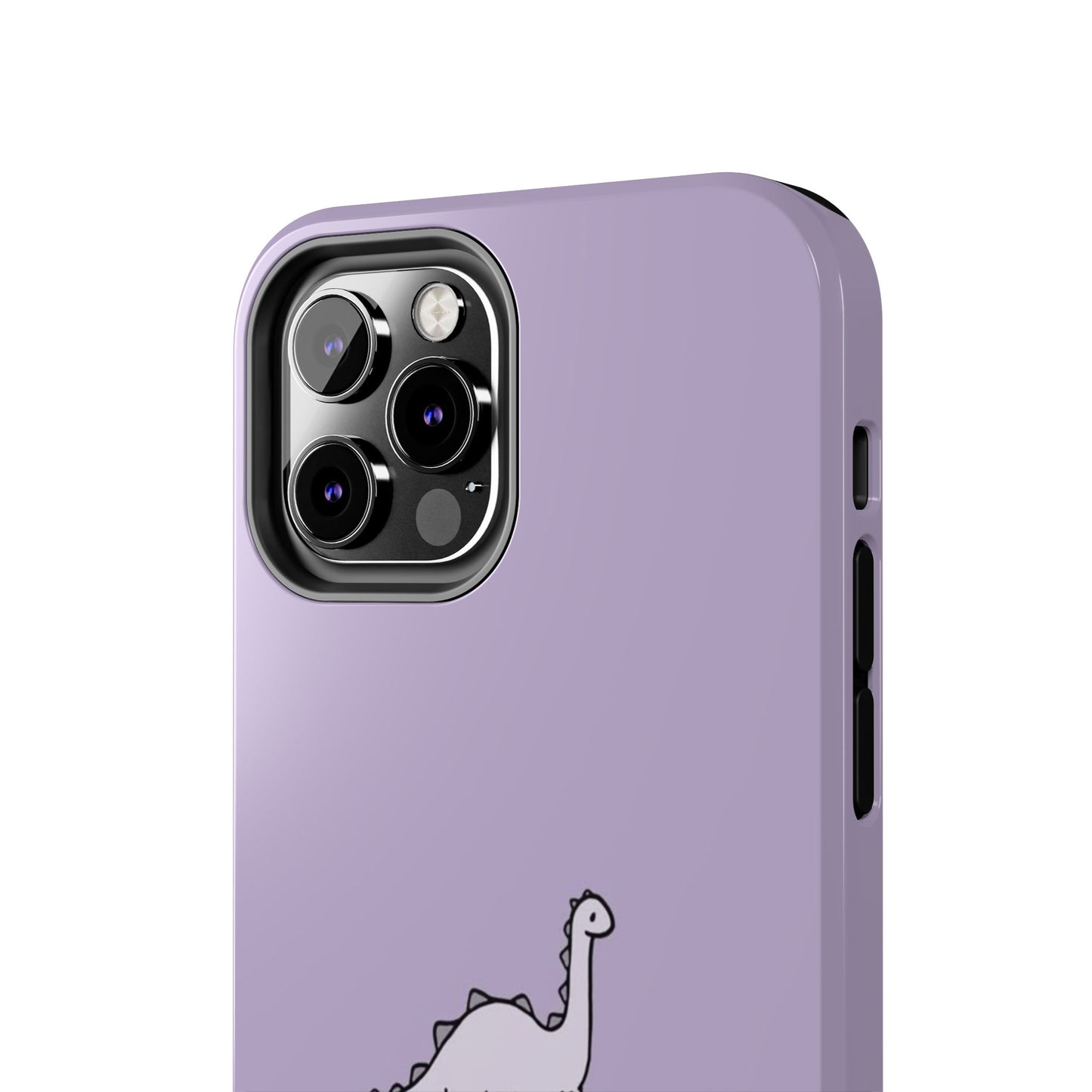Cute Dinosaur Tough Phone Cases, Kid-Friendly Phone Covers, Dinosaur Gifts for Kids, Purple Phone Accessories, Durable Cases