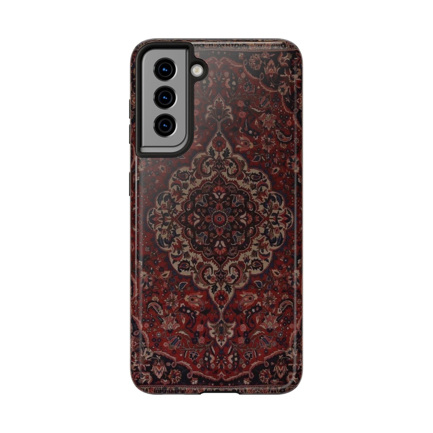 Bohemian Rug Pattern Tough Phone Case, Boho Chic Accessory, Stylish Phone Protection, Unique Gift Idea, Trendy Tech Gear