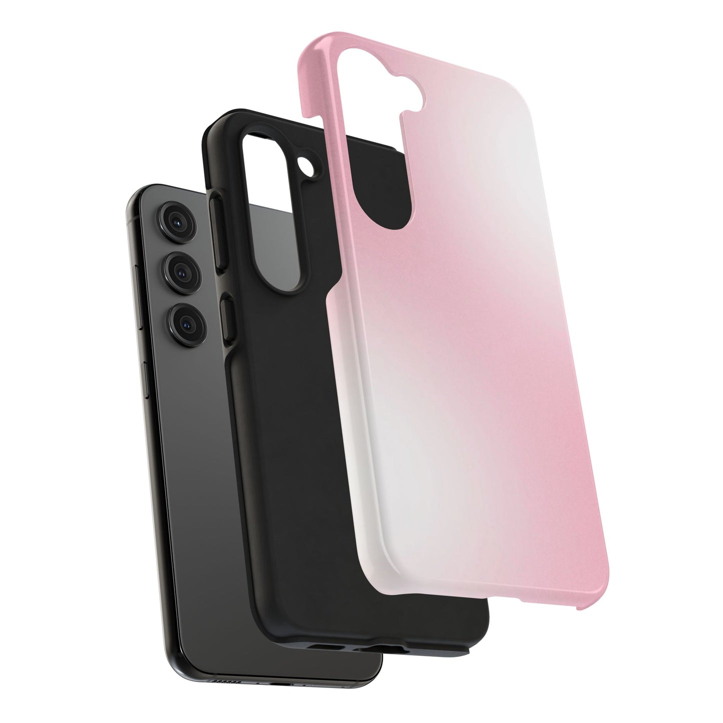 Stylish Tough Phone Cases, Durable Phone Covers, Pink Gradient Phone Case, Gift for Her, Trendy Phone Accessories