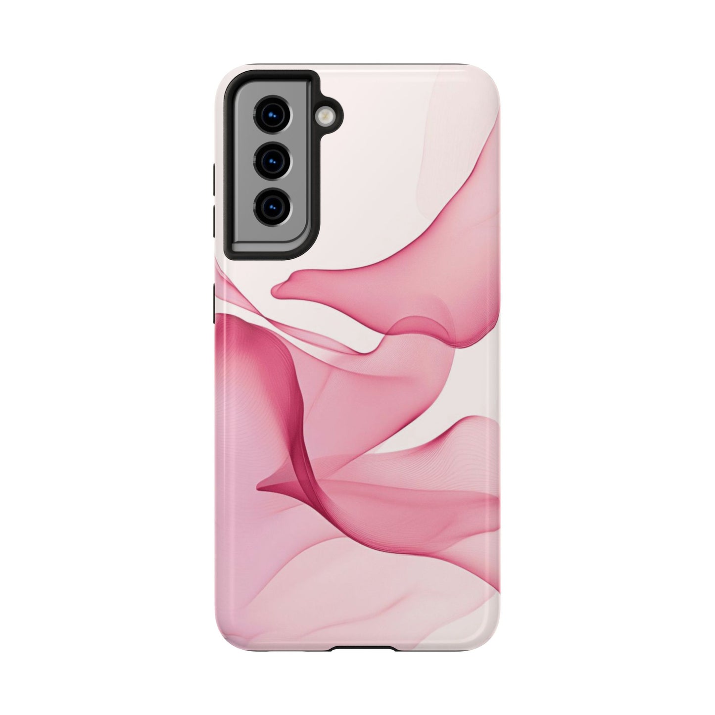 Elegant Tough Phone Cases | Stylish Shockproof Covers for Women | Trendy Gift for Birthdays, Holidays, or Any Occasion, Pink Flow Design