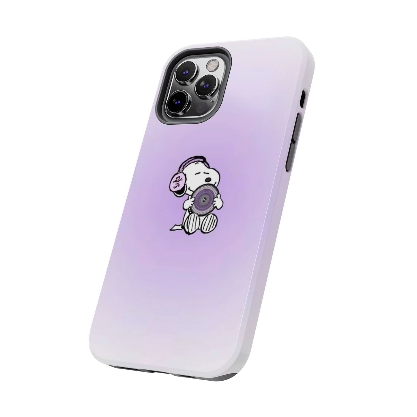 Snoopy Music Lover Phone Case, Cute Tough Phone Case, Gifts for Music Lovers, Cartoon Phone Covers, Vibrant Phone Accessories