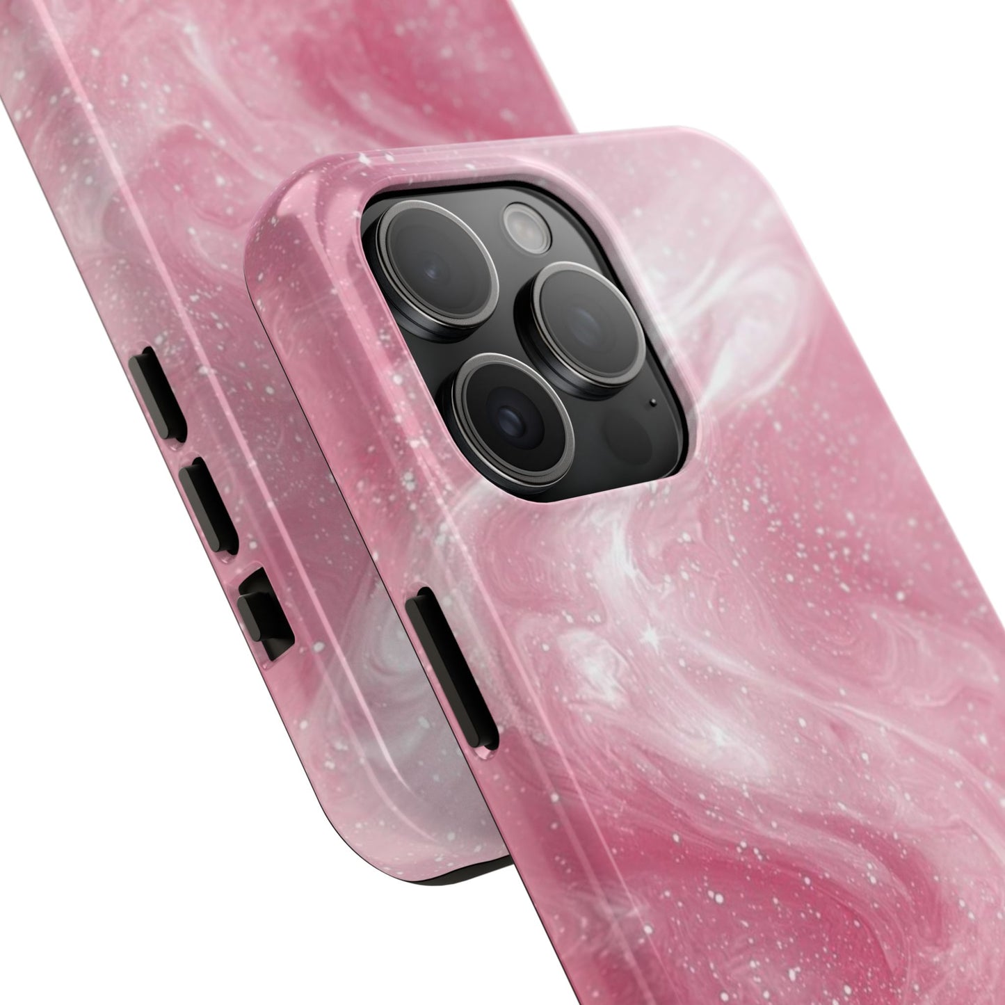 Stylish Tough Phone Cases - Pink Marble Design, Phone Cover for Women, Durable Protection, Trendy Gift, Birthday Present, Everyday Use