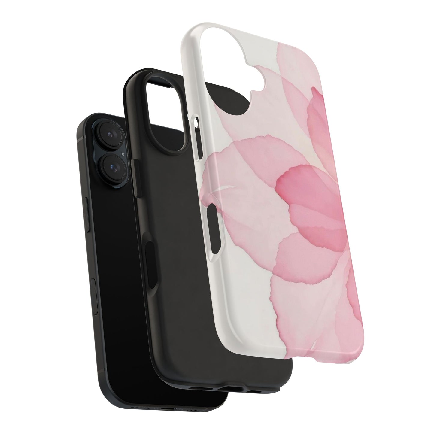 Floral Tough Phone Cases, Durable Phone Cover, Pink Flower Design, Gift for Her, Elegant Phone Accessory, Protect Your Phone