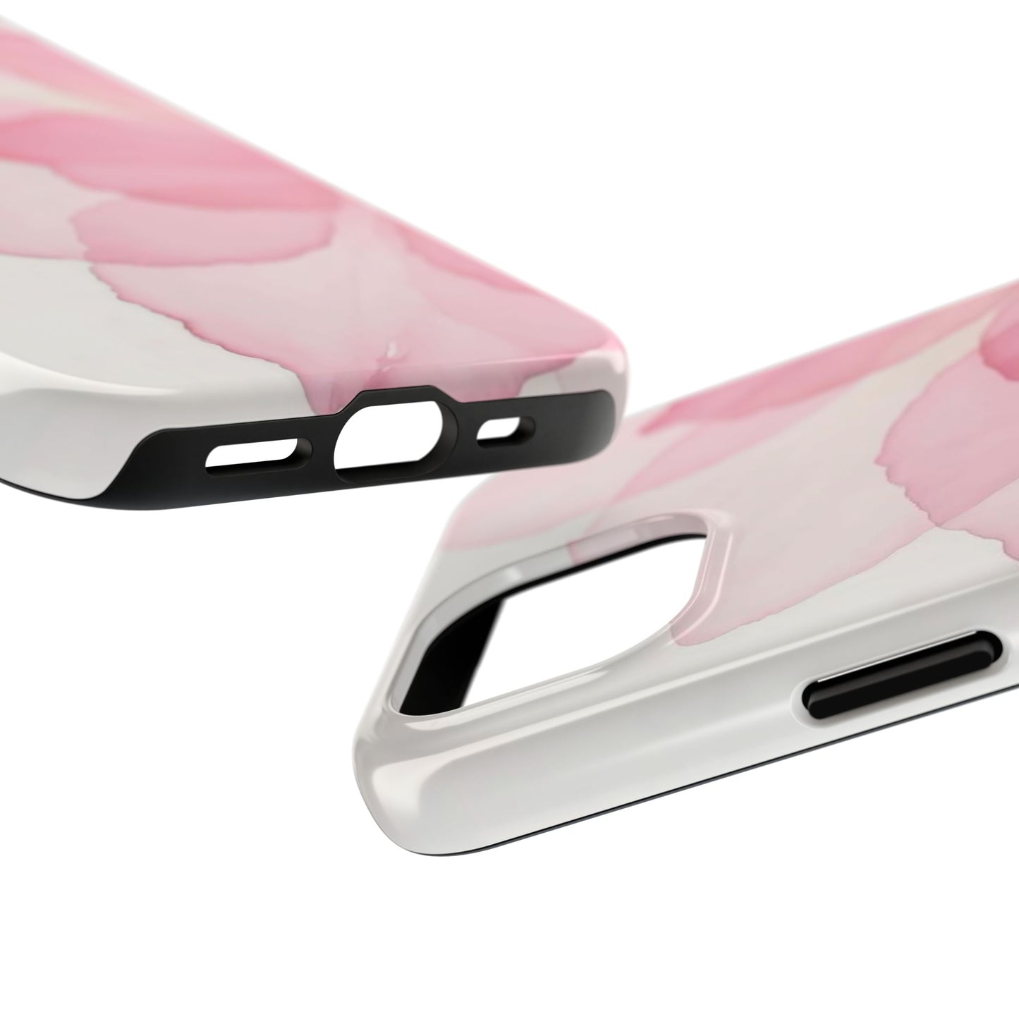 Floral Tough Phone Cases, Durable Phone Cover, Pink Flower Design, Gift for Her, Elegant Phone Accessory, Protect Your Phone