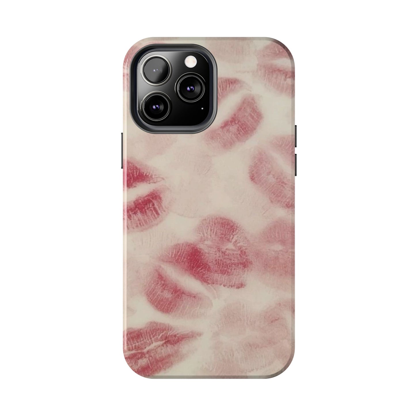 Stylish Kiss Print Phone Cases | Chic Mobile Covers for Trendy Users, Gift for Her, Protective Case, Birthday Present, Valentine's Day