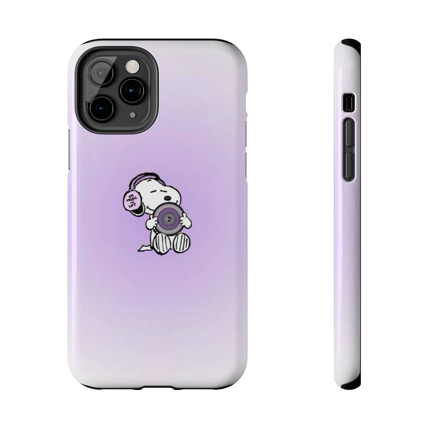 Snoopy Music Lover Phone Case, Cute Tough Phone Case, Gifts for Music Lovers, Cartoon Phone Covers, Vibrant Phone Accessories