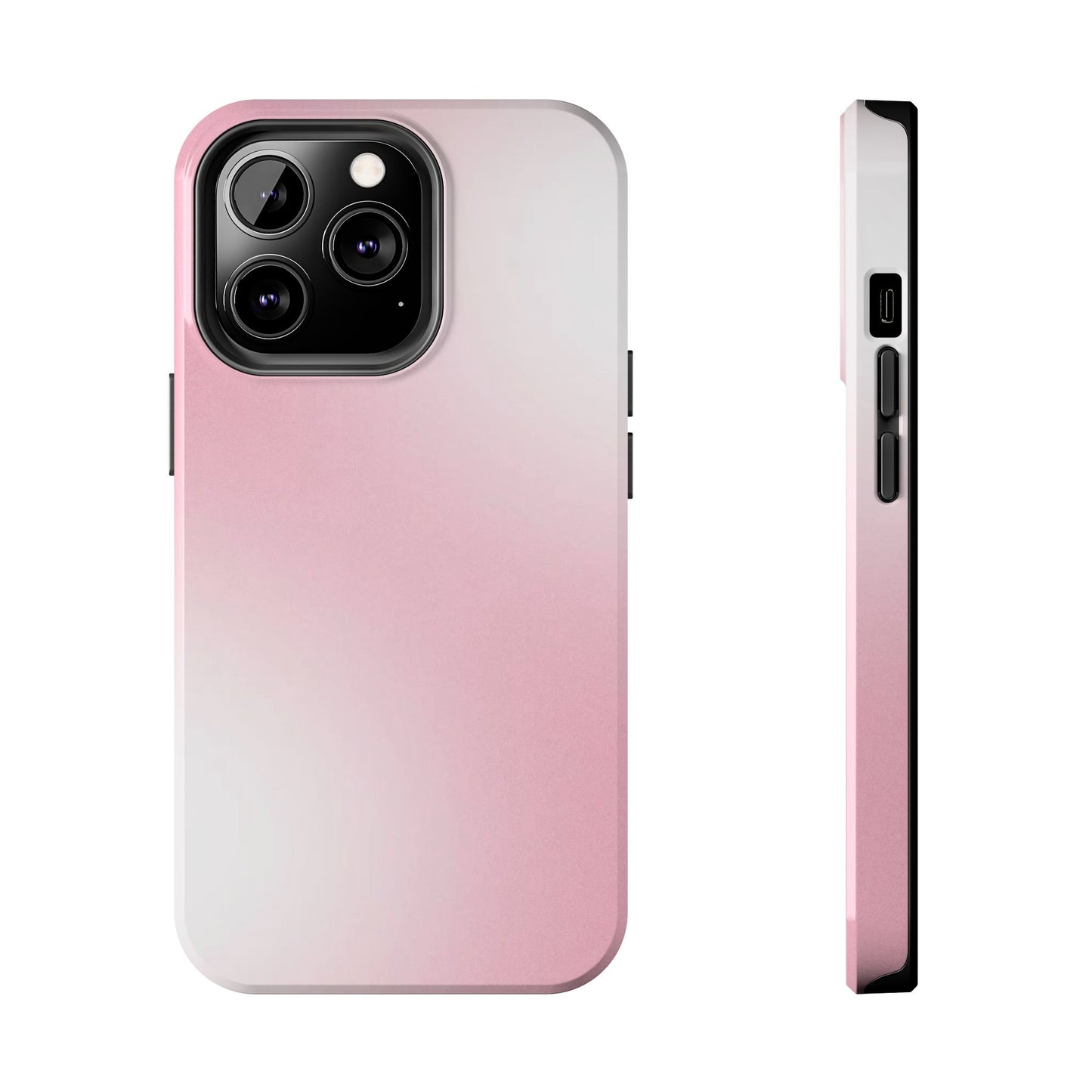Stylish Tough Phone Cases, Durable Phone Covers, Pink Gradient Phone Case, Gift for Her, Trendy Phone Accessories