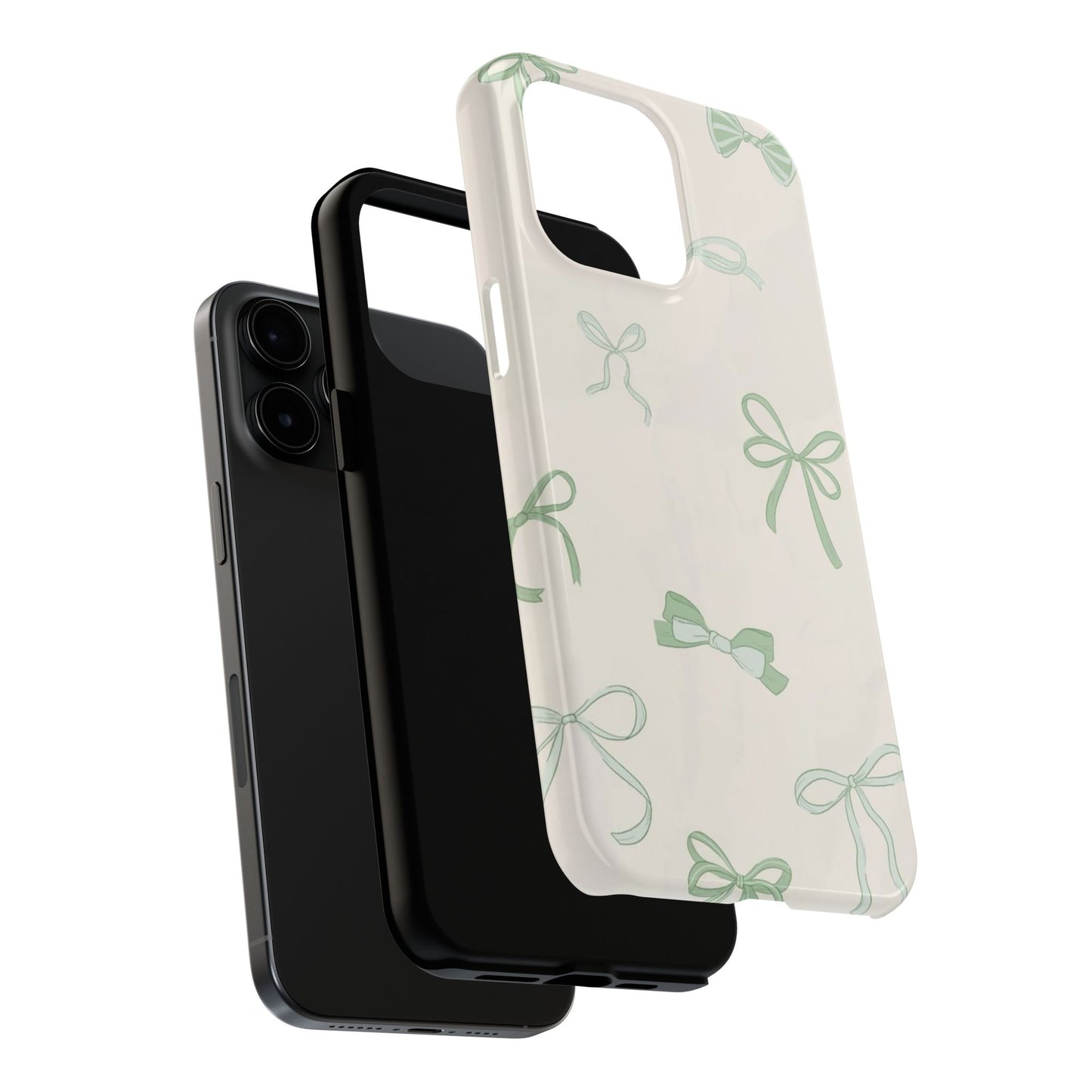Delicate Bow Phone Cases, Floral Phone Covers, Cute Tech Accessories, Gift for Her, Pastel Aesthetic, Birthday Gifts