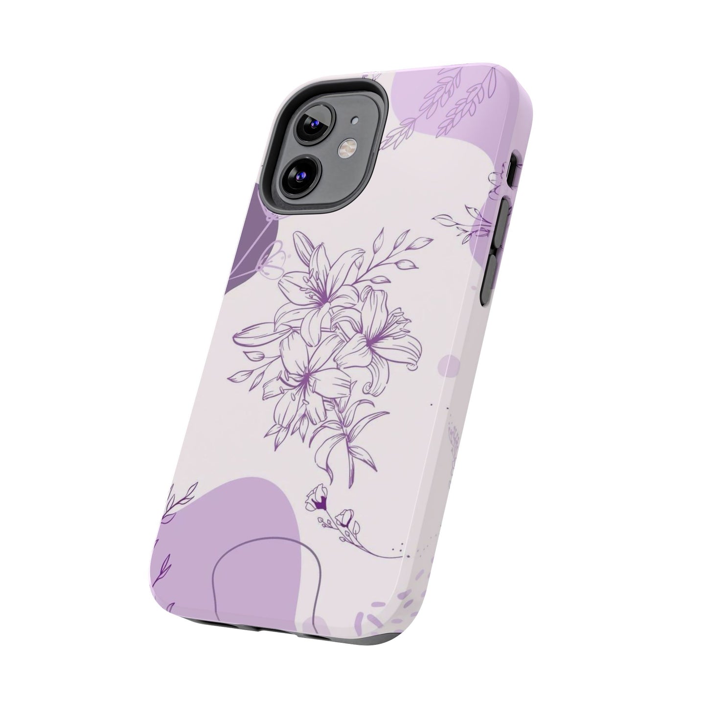 Stylish Floral Tough Phone Cases - Durable Floral Design for Women, Gift for Her, Phone Protection, Nature-Inspired Tech Accessories