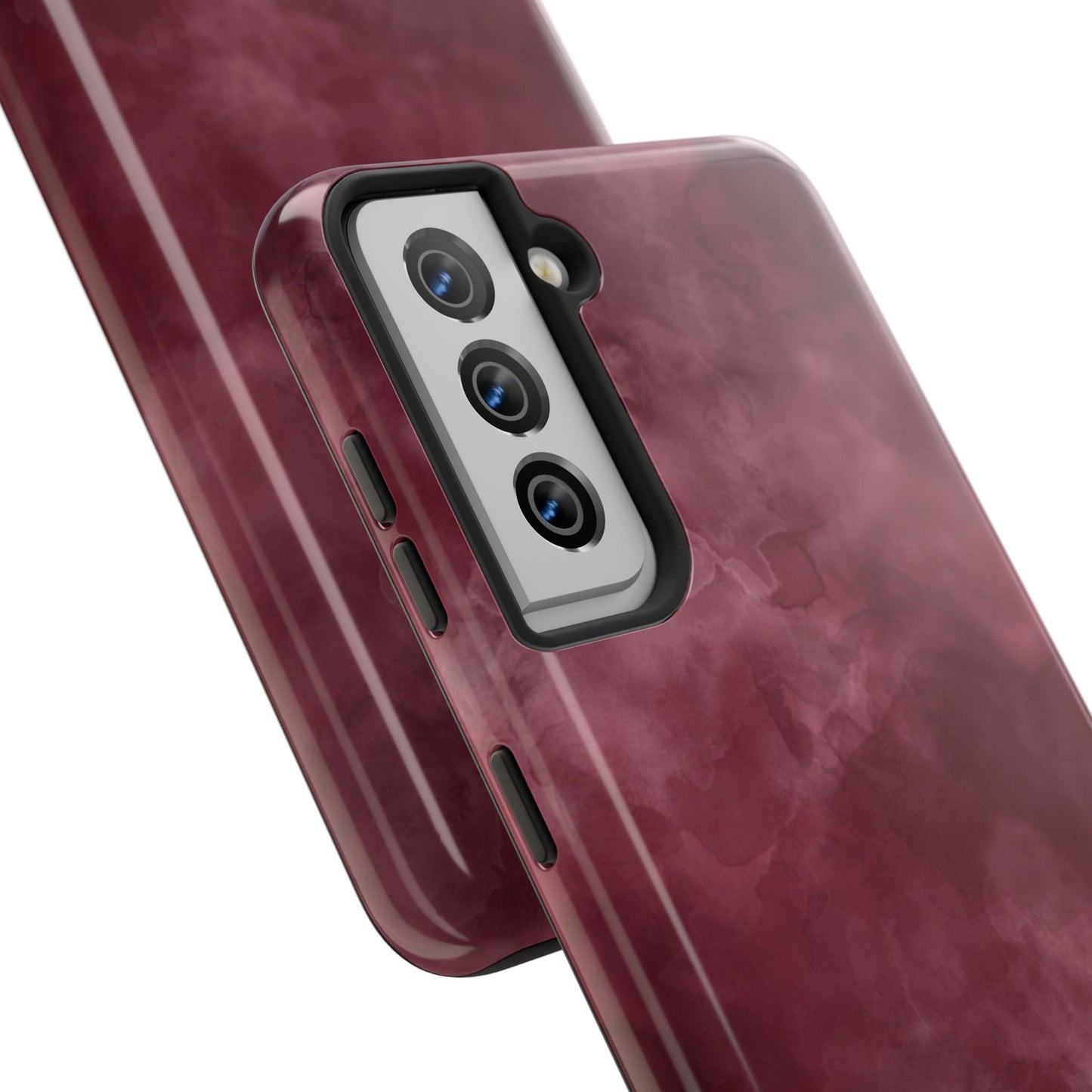 Elegant Burgundy Tough Phone Cases, Stylish Phone Cover, Durable Phone Protector, Unique Gift, Trendy Tech Accessories