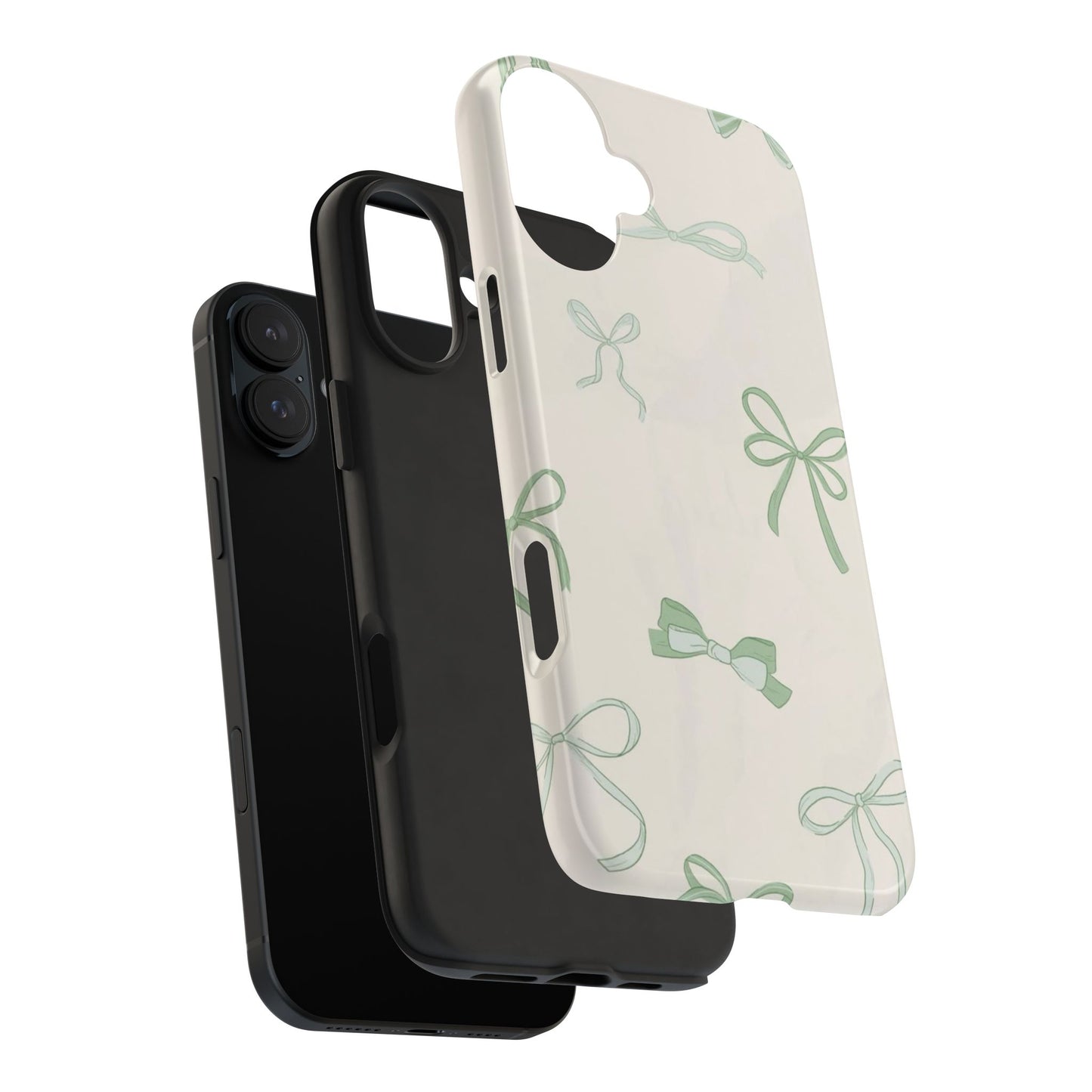Delicate Bow Phone Cases, Floral Phone Covers, Cute Tech Accessories, Gift for Her, Pastel Aesthetic, Birthday Gifts