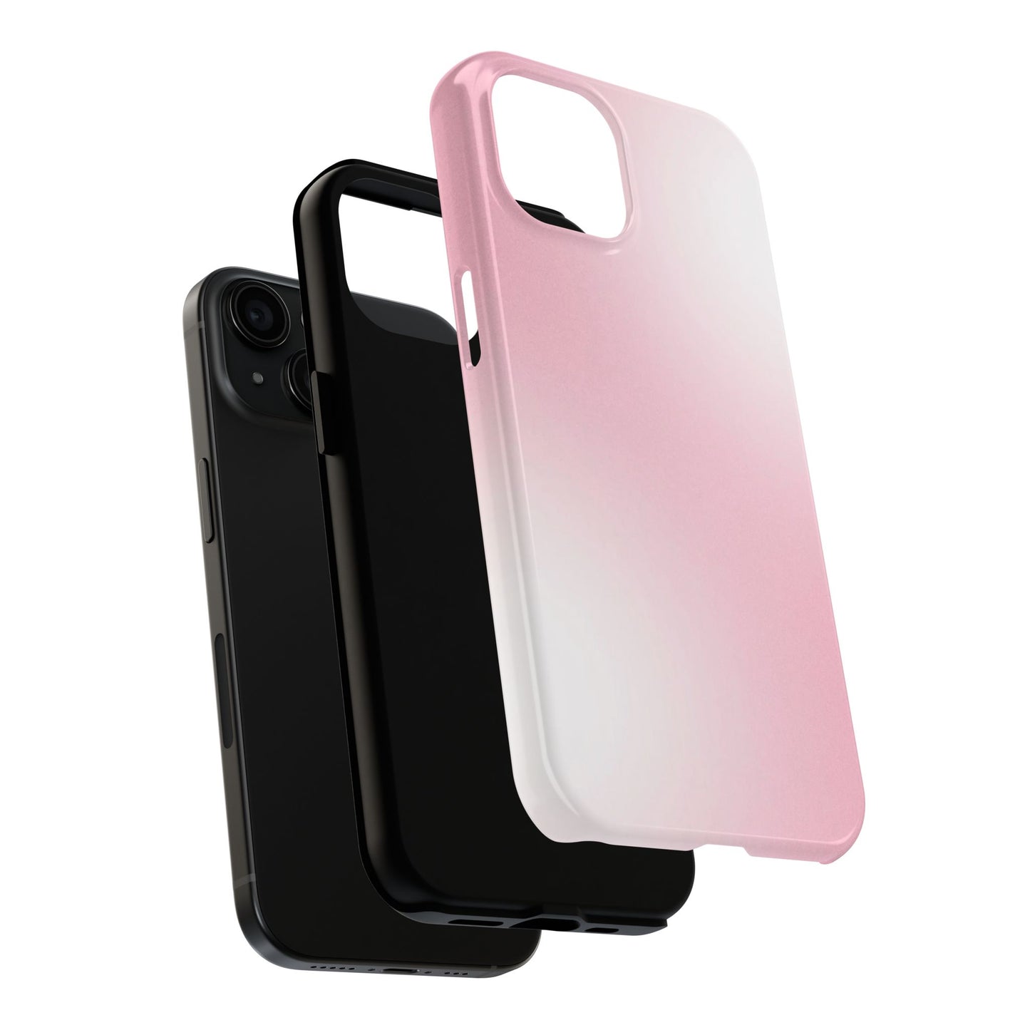 Stylish Tough Phone Cases, Durable Phone Covers, Pink Gradient Phone Case, Gift for Her, Trendy Phone Accessories