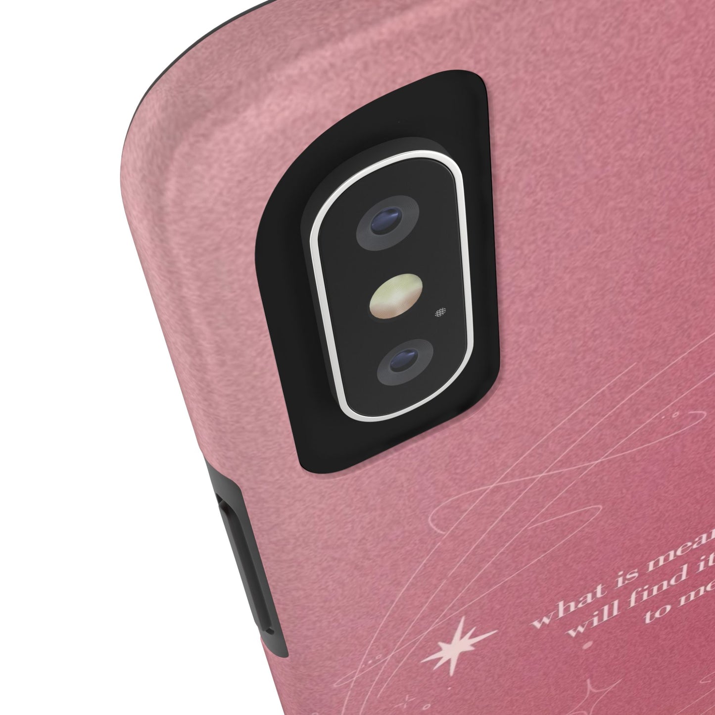 Inspirational Tough Phone Cases - Pink with Stars, Sturdy Protection, Gifts for Her, Motivational Quotes, Everyday Use