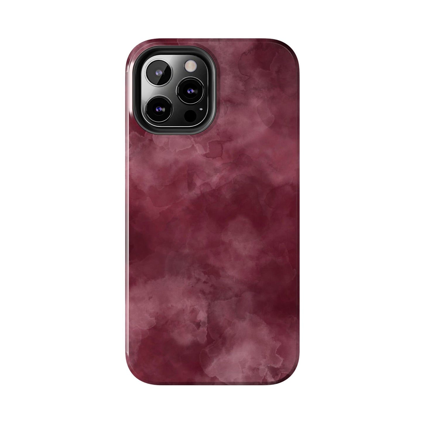 Elegant Burgundy Tough Phone Cases, Stylish Phone Cover, Durable Phone Protector, Unique Gift, Trendy Tech Accessories