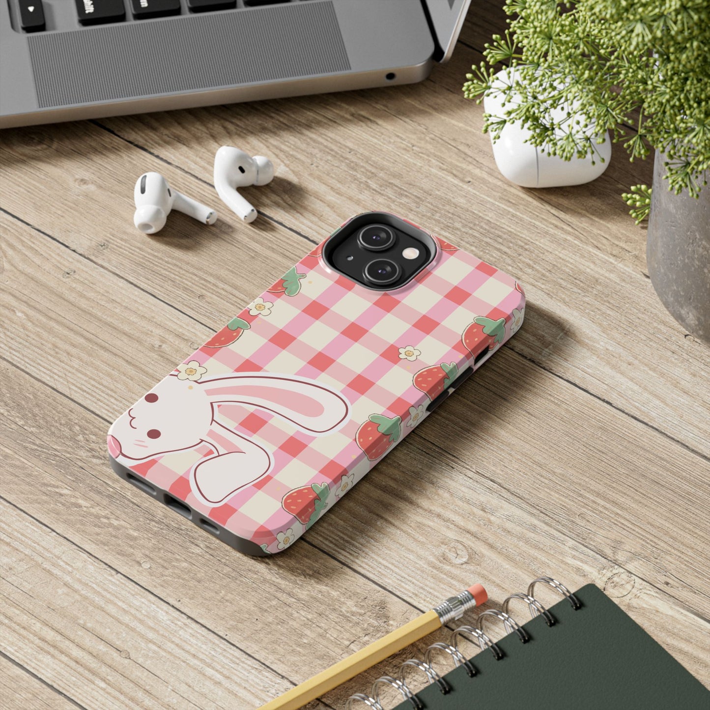 Cute Strawberry Bunny Phone Case