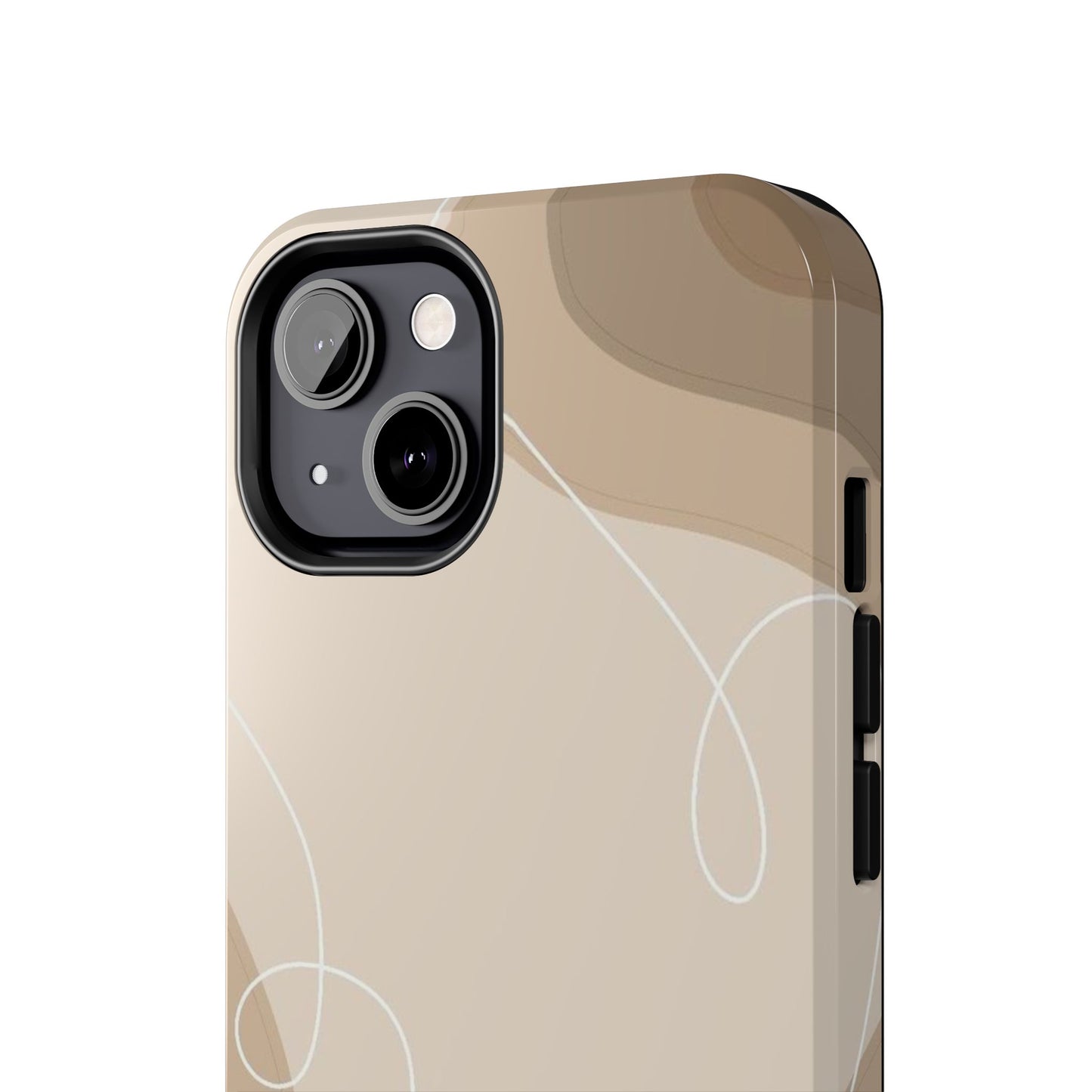 Abstract Wave Tough Phone Cases, Modern Phone Covers, Stylish Protective Cases, Gift for Her, Minimalist Design
